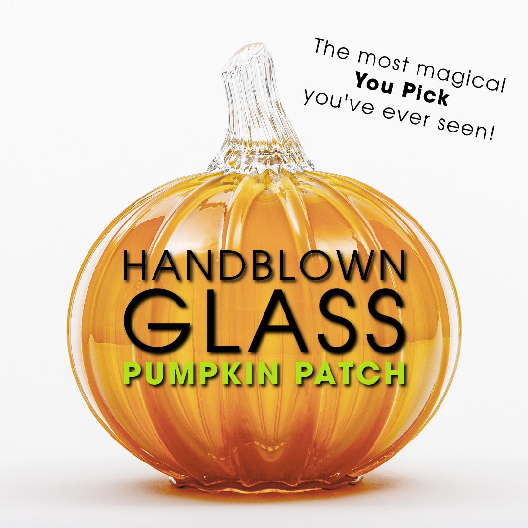 Handblown Glass Pumpkin Patch