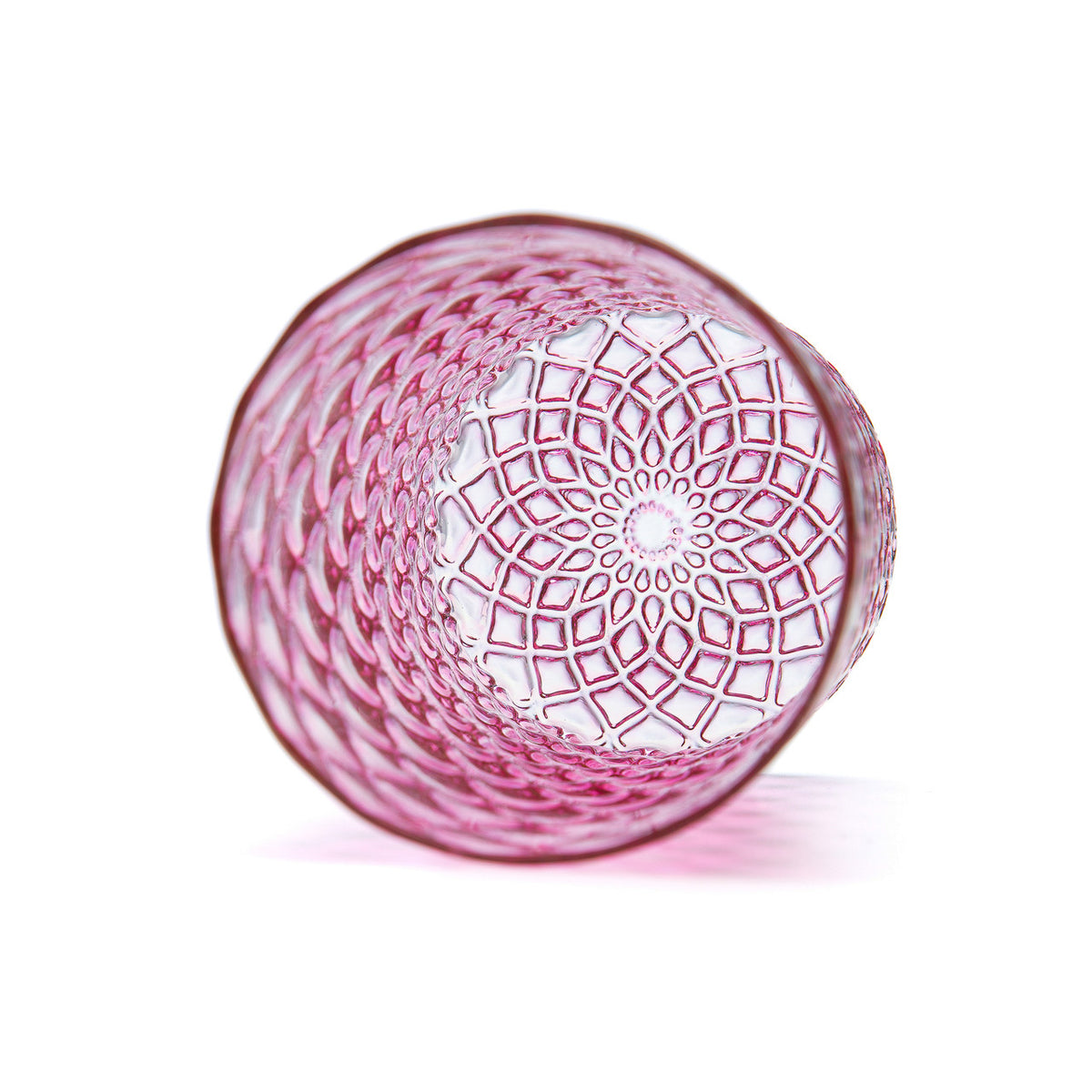 Pomegranate Pink Mandala Glass