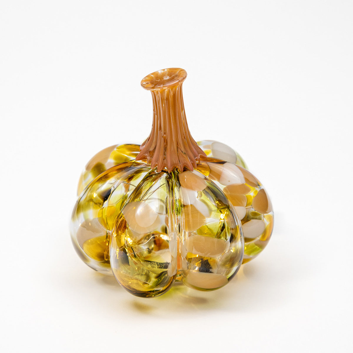 Seaside Daisy | Mini Organic | Handblown Glass Pumpkin