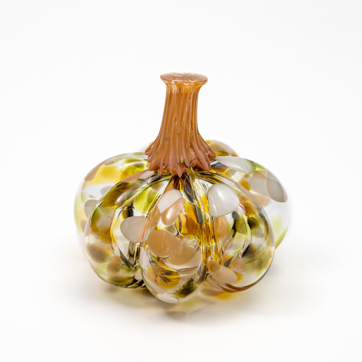 Seaside Daisy | Mini Organic | Handblown Glass Pumpkin