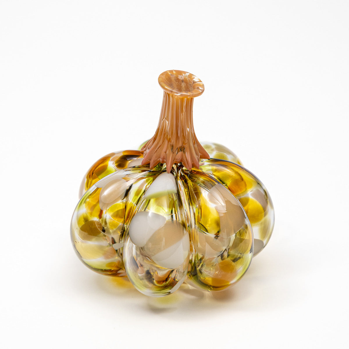 Seaside Daisy | Mini Organic | Handblown Glass Pumpkin