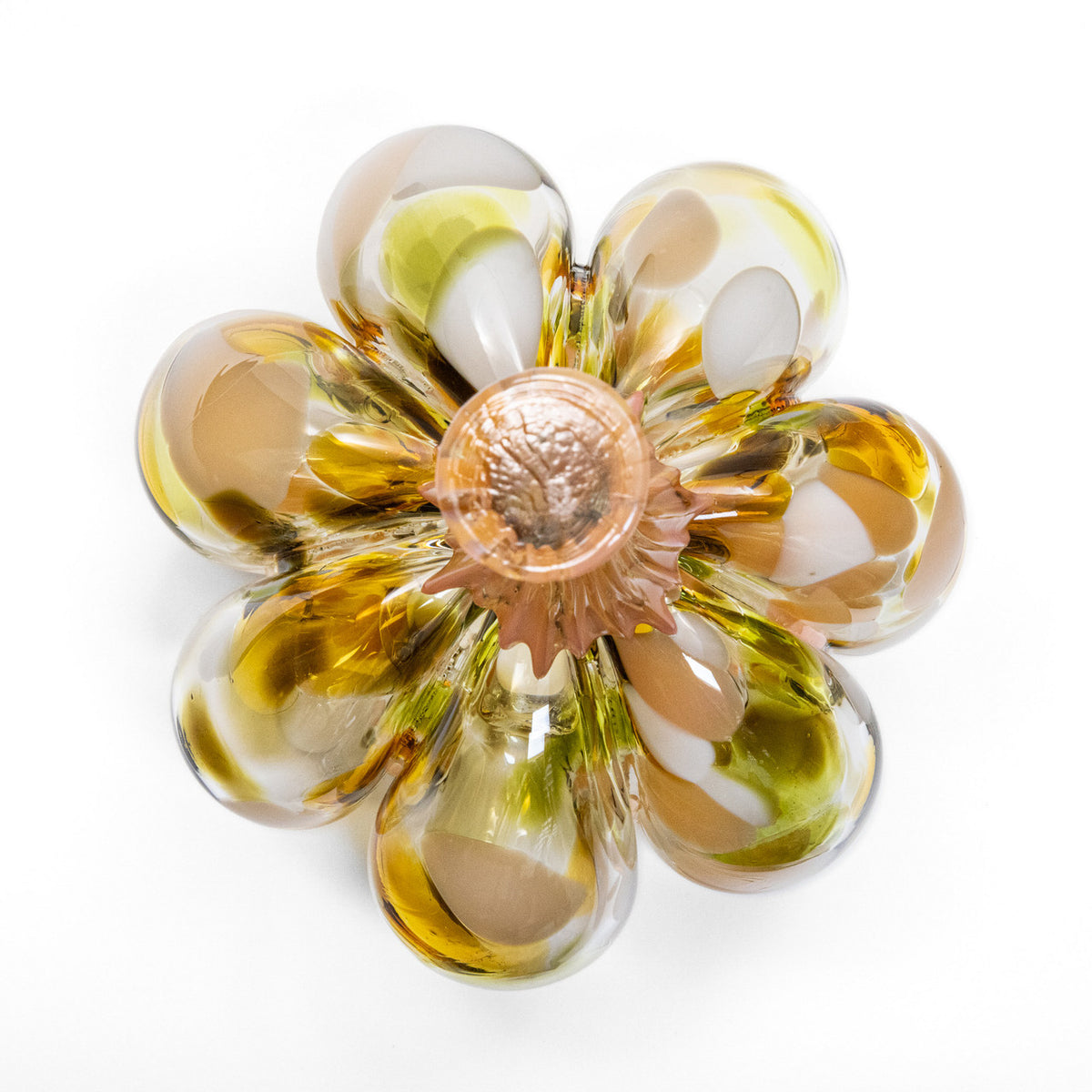 Seaside Daisy | Mini Organic | Handblown Glass Pumpkin