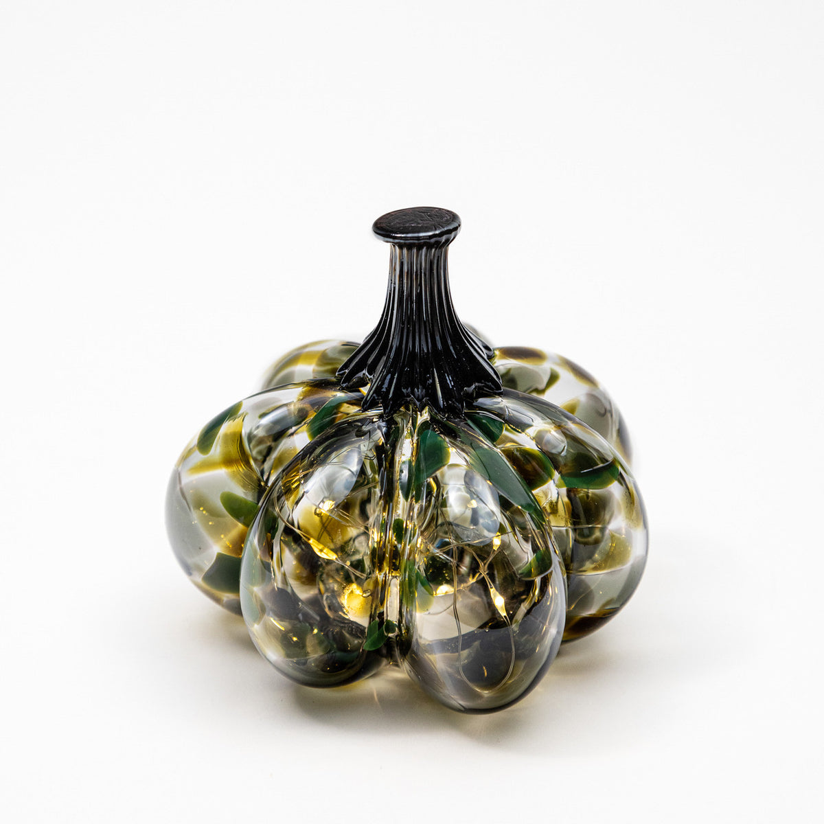 Forest Fog | Mini Organic | Handblown Glass Pumpkin