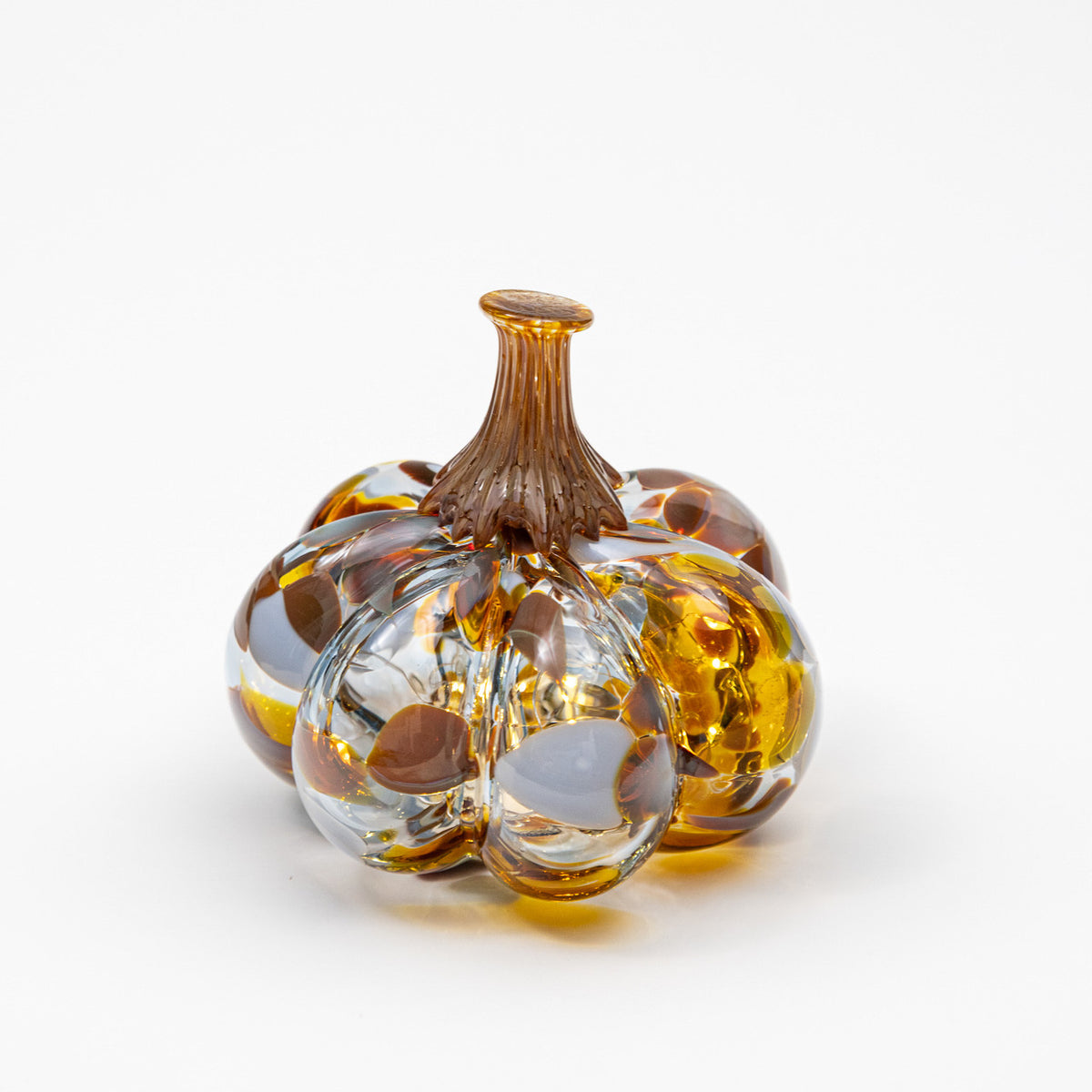Clouds &amp; Corn Fields | Mini Organic | Handblown Glass Pumpkin