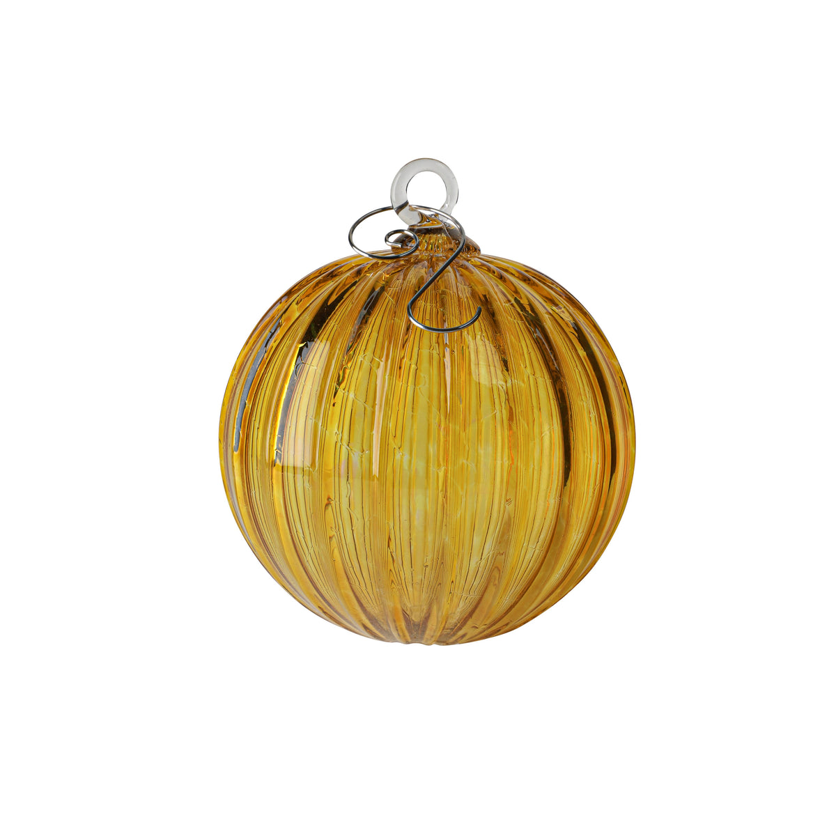 November Birthstone Handblown Glass Ornament