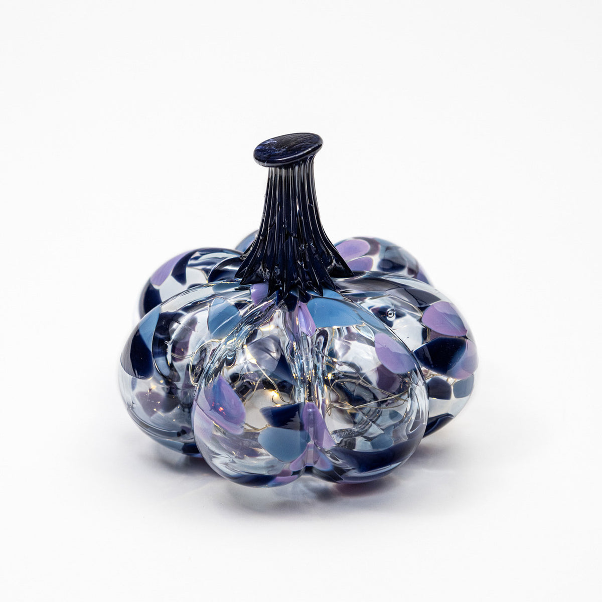 Southmoon Blueberry | Mini Organic | Handblown Glass Pumpkin