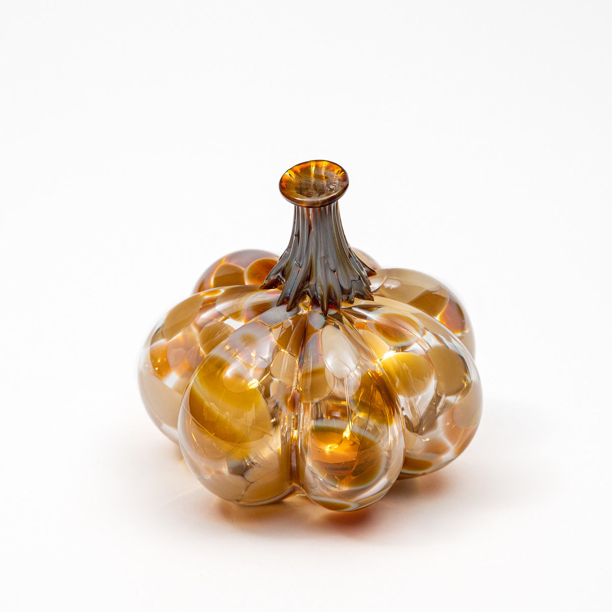 Coffee Crumble | Mini Organic | Handblown Glass Pumpkin