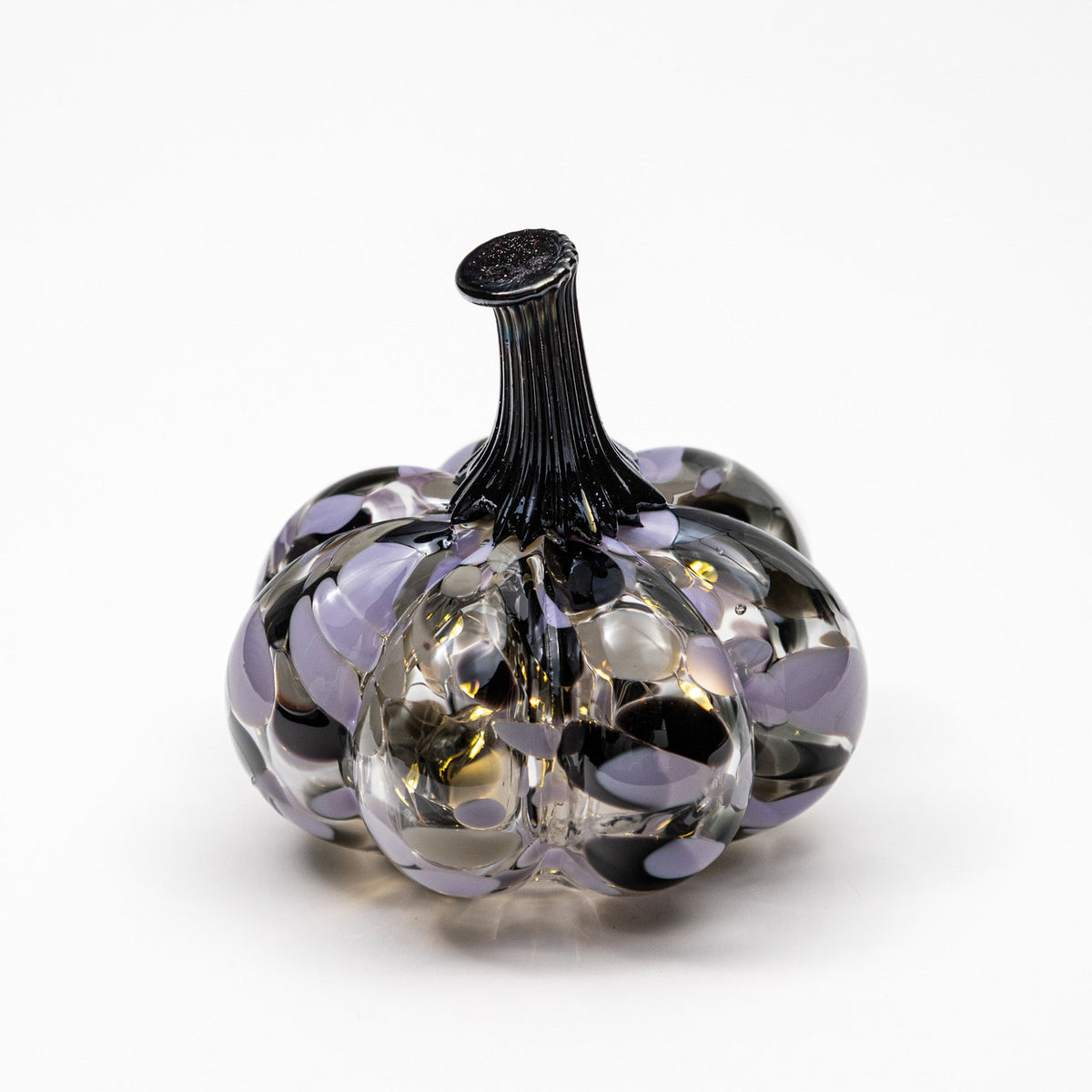 Lavender Fog | Mini Organic | Handblown Glass Pumpkin