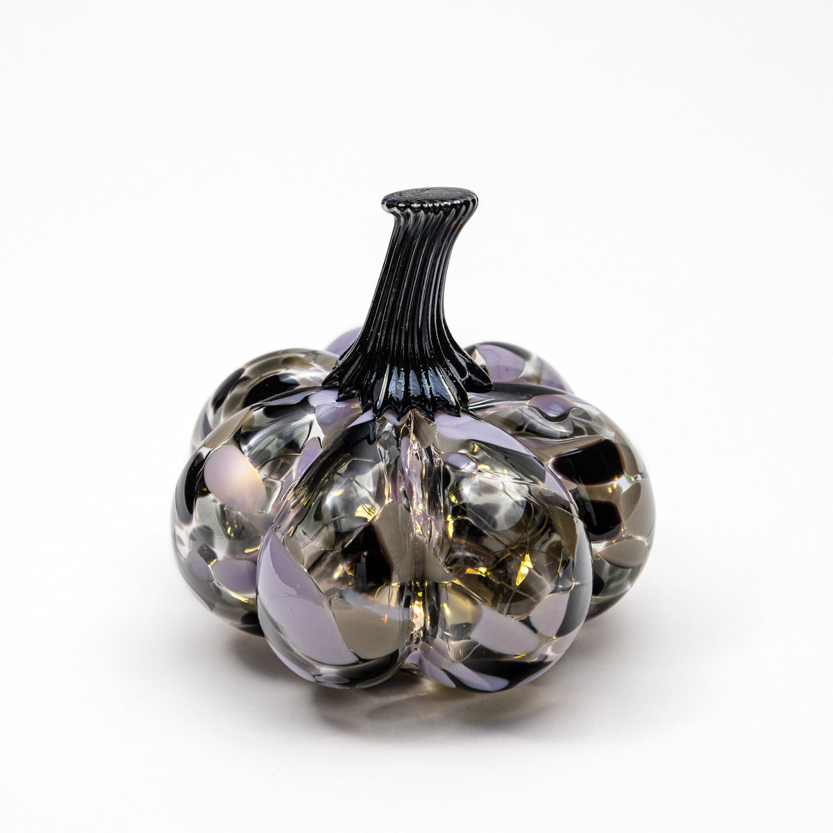 Lavender Fog | Mini Organic | Handblown Glass Pumpkin
