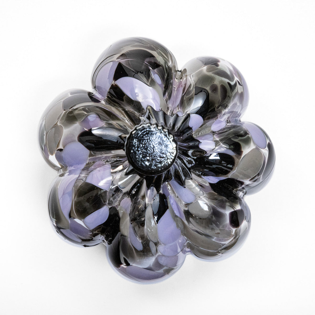 Lavender Fog | Mini Organic | Handblown Glass Pumpkin