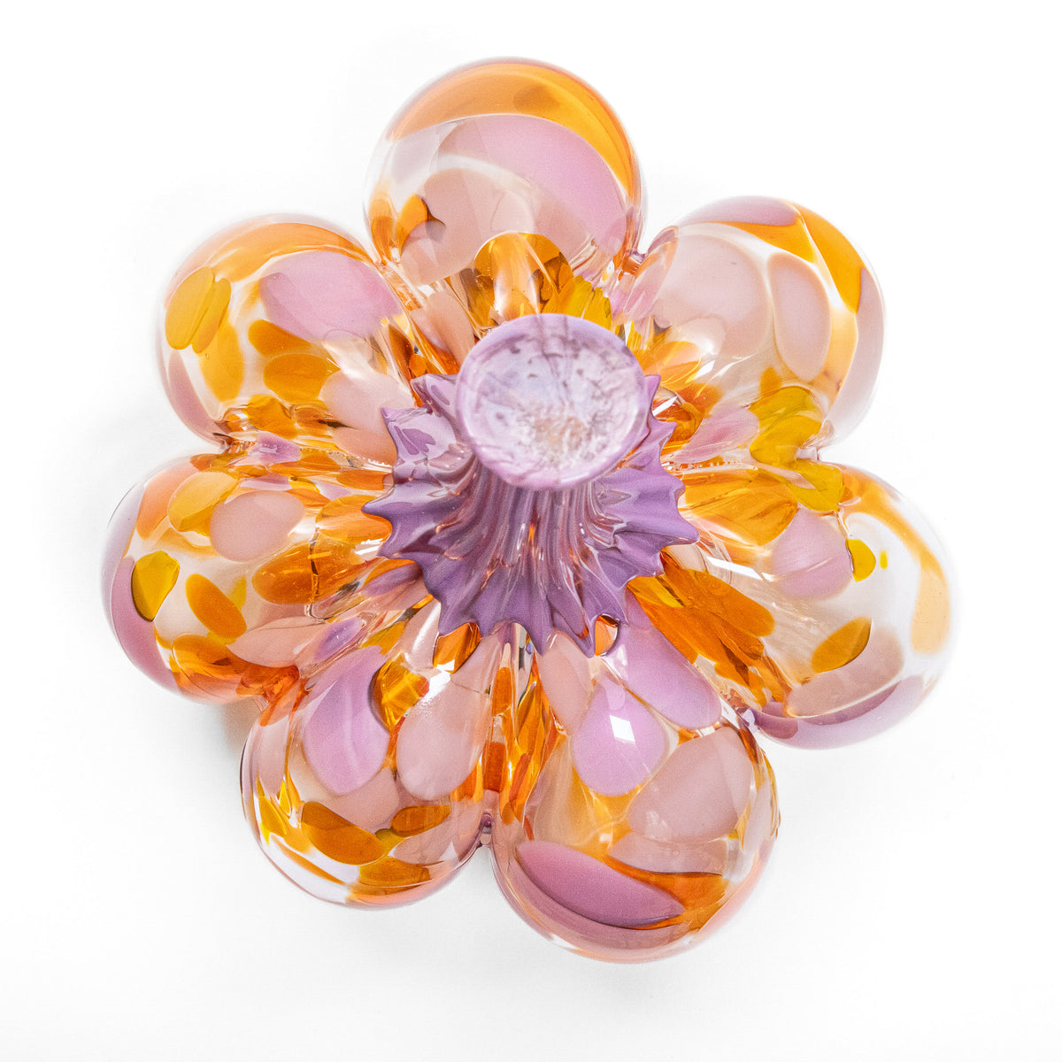 Groovy Blooms | Mini Organic | Handblown Glass Pumpkin