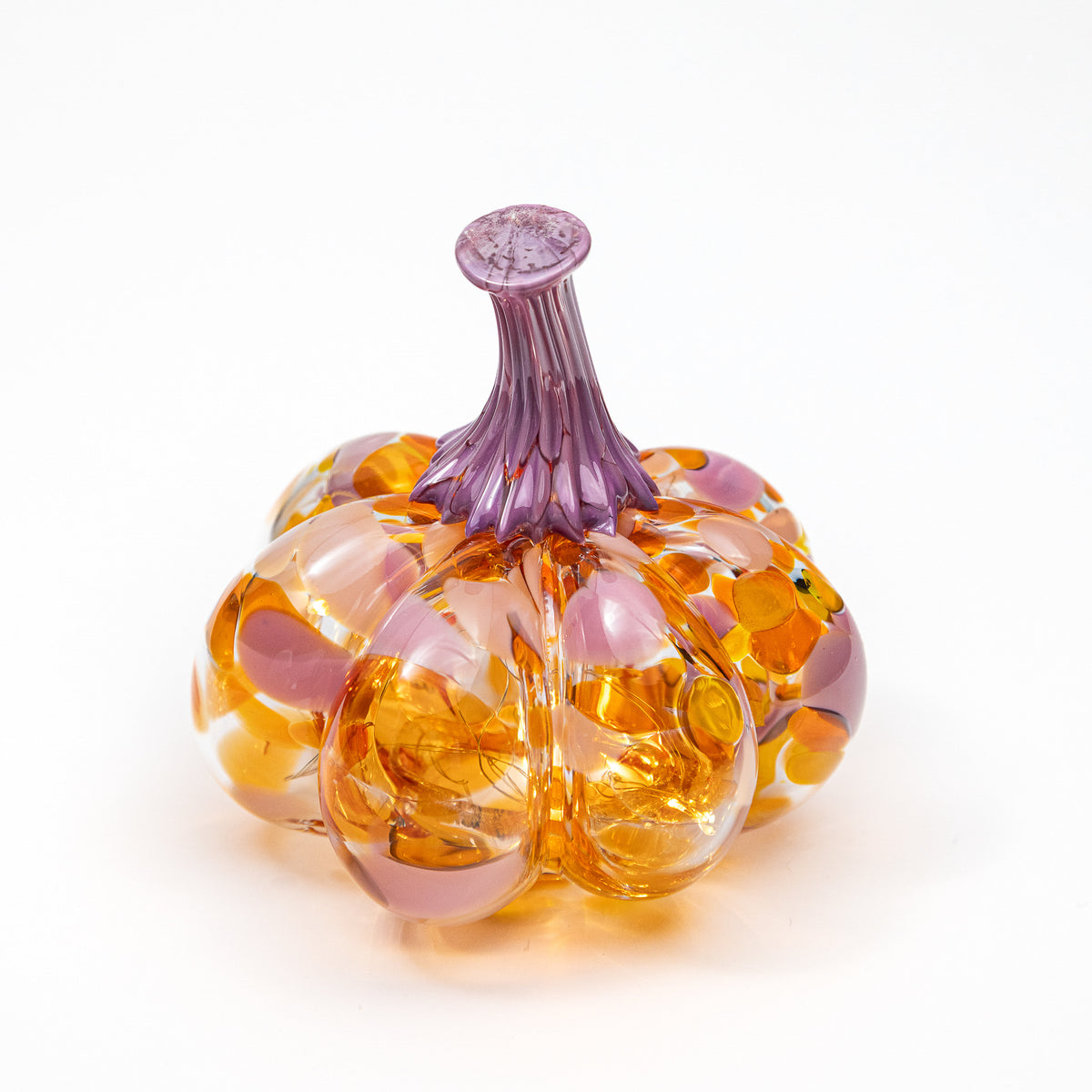 Groovy Blooms | Mini Organic | Handblown Glass Pumpkin