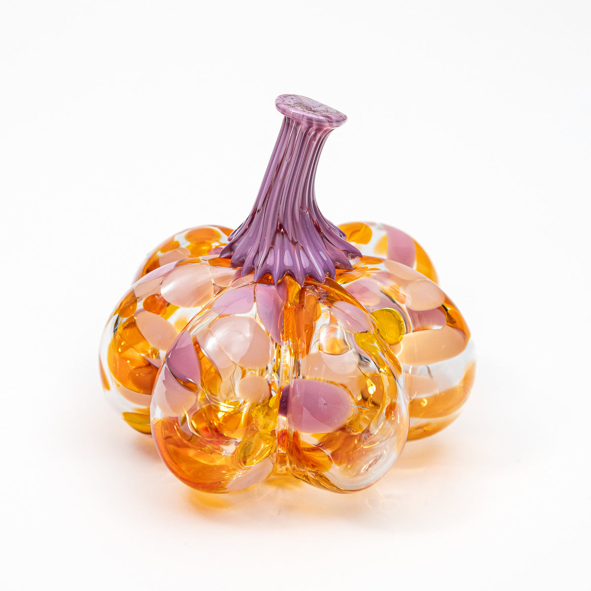 Groovy Blooms | Mini Organic | Handblown Glass Pumpkin