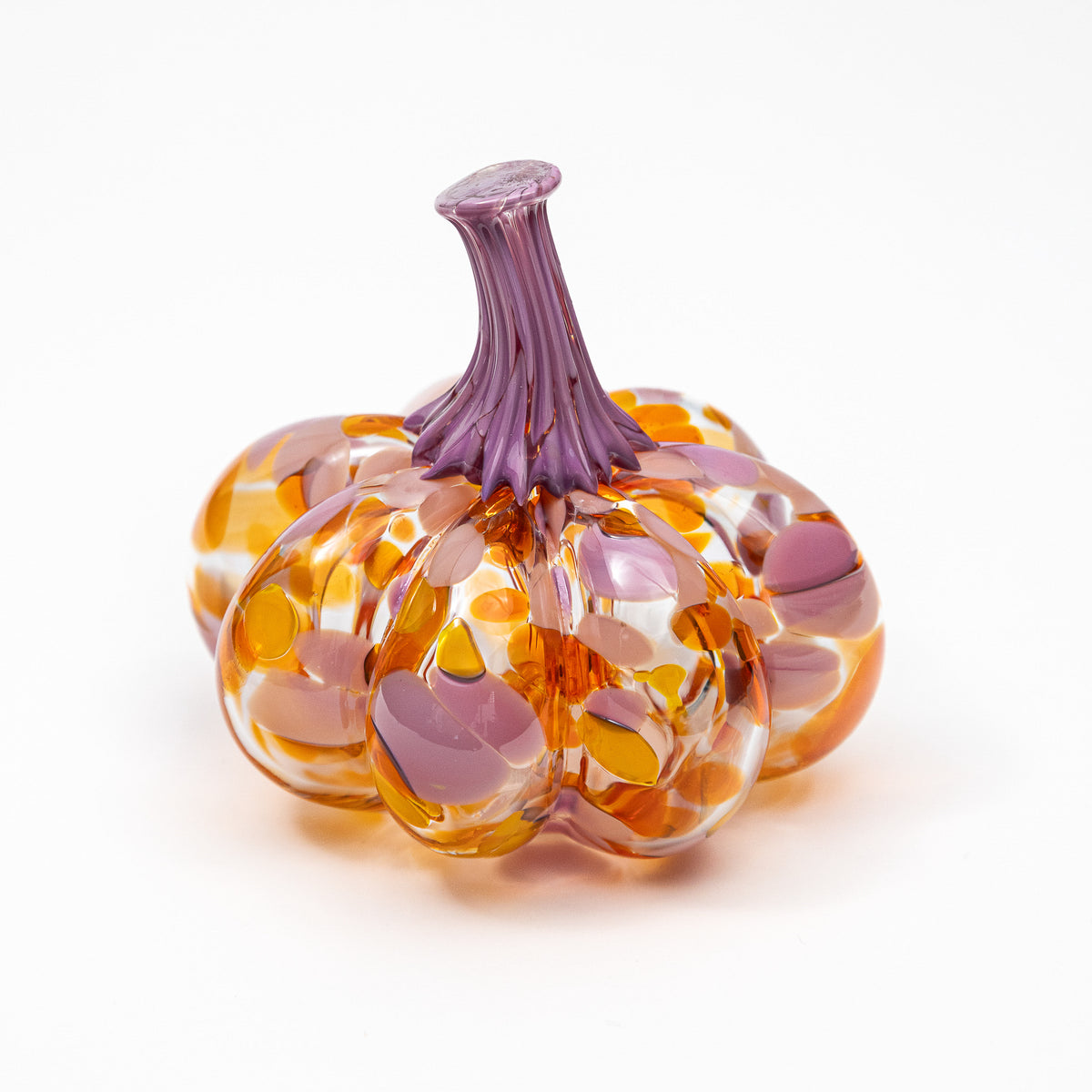 Groovy Blooms | Mini Organic | Handblown Glass Pumpkin