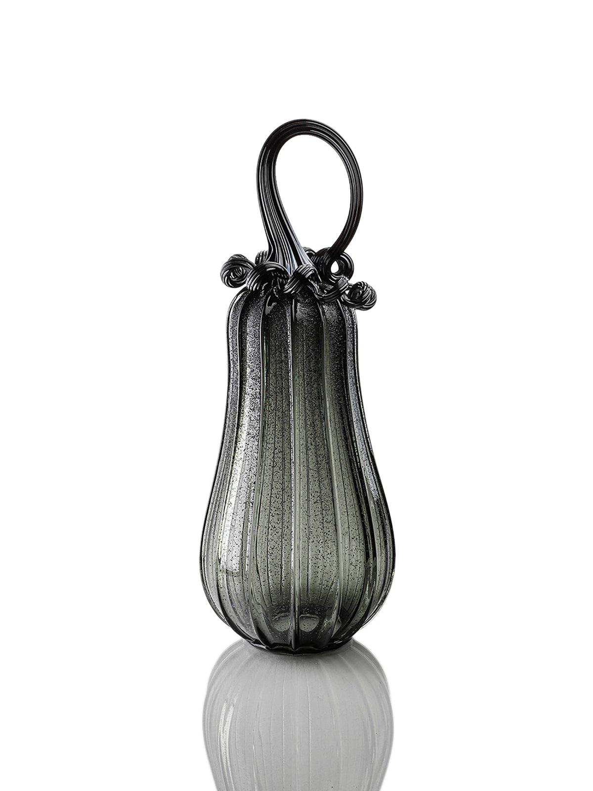 Raven Textured Pumpkin w/Tealight