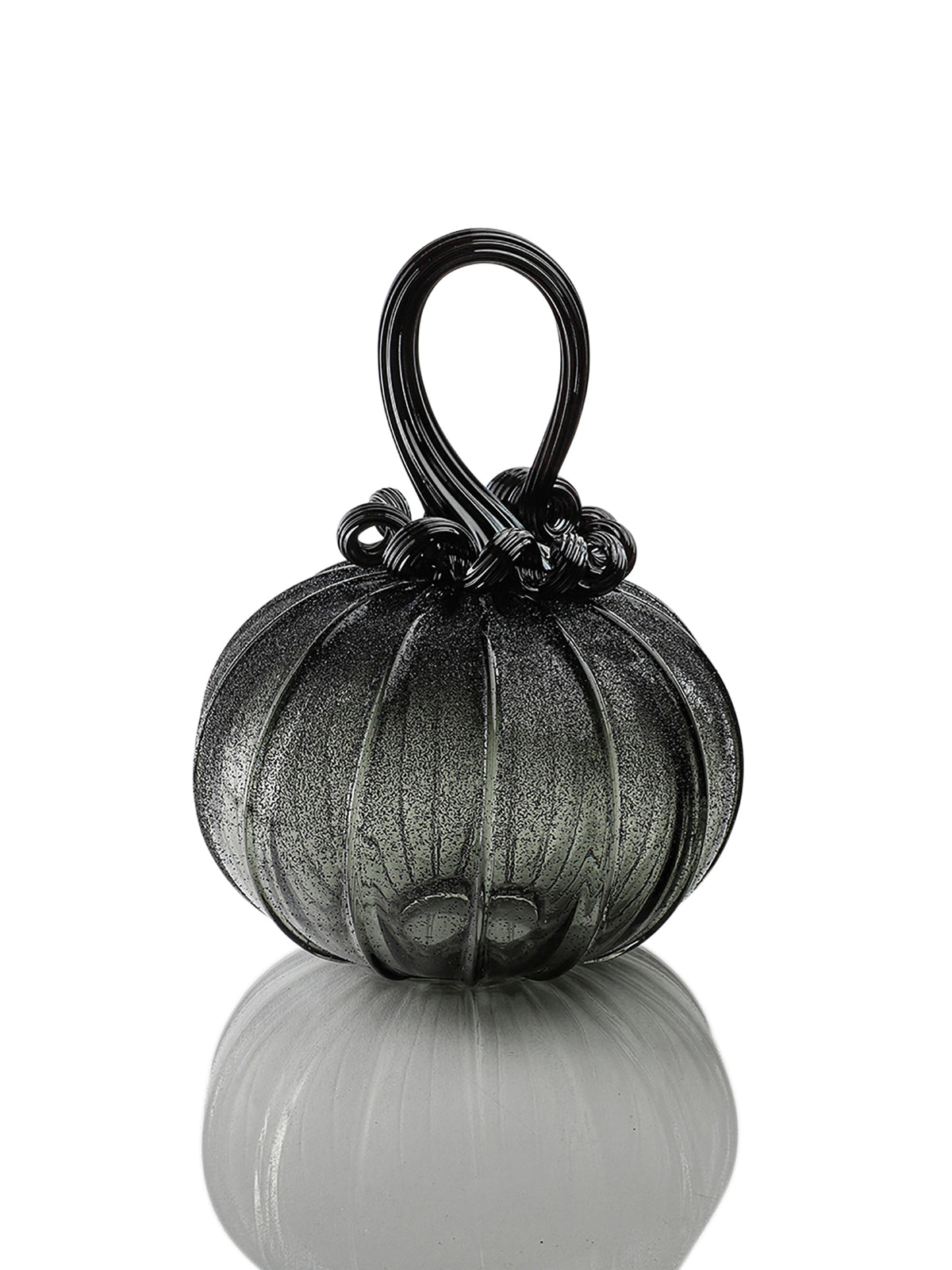 Raven Textured Pumpkin w/Tealight