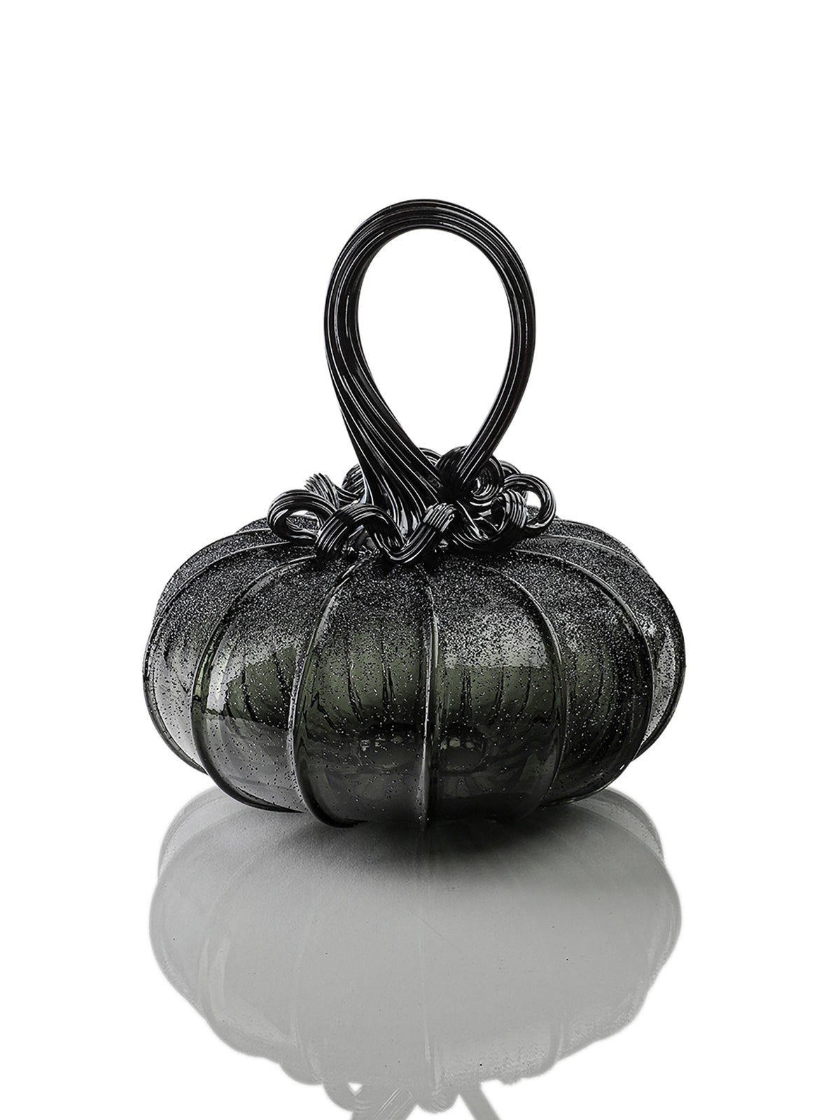 Raven Textured Pumpkin w/Tealight