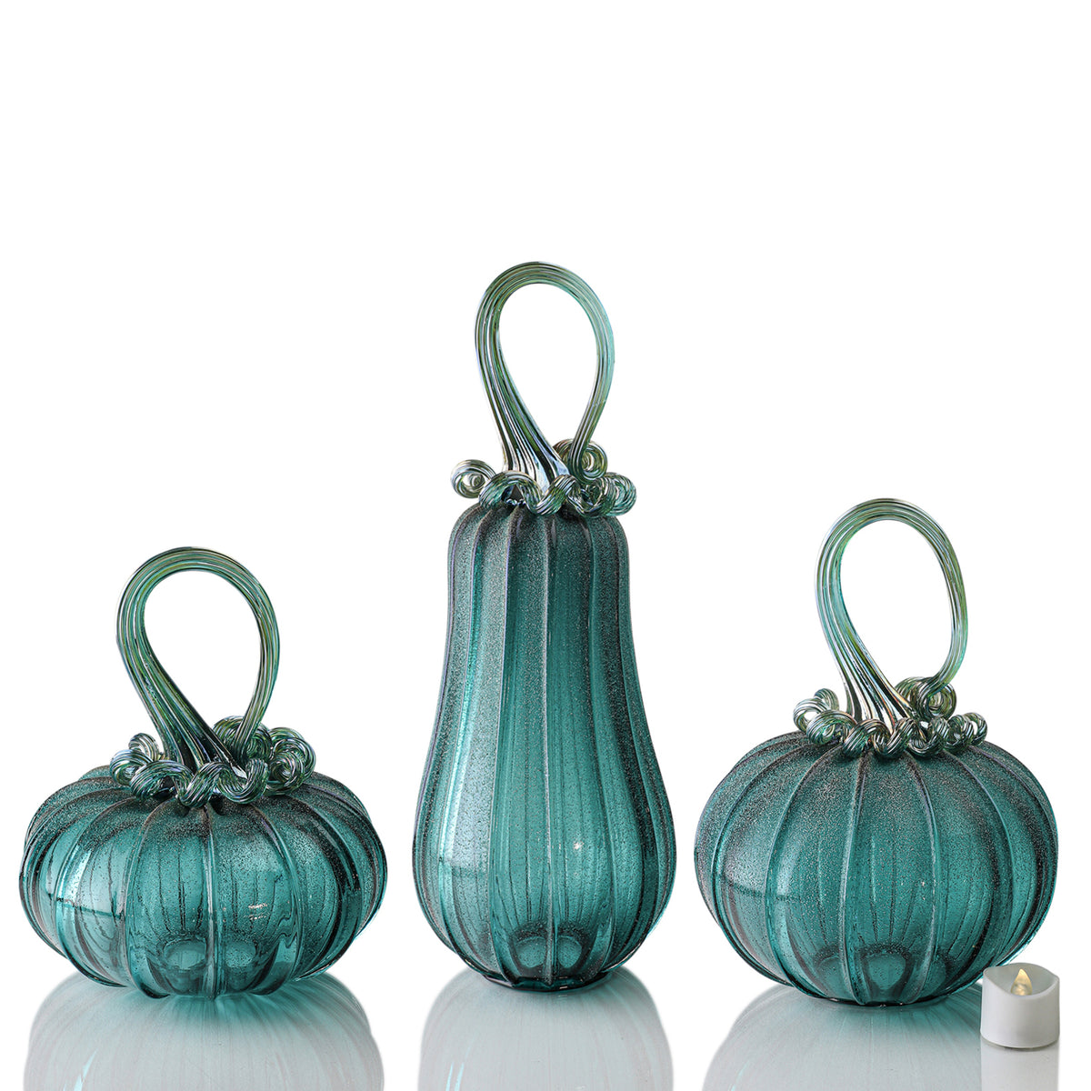 Siren Textured Pumpkin w/Tealight