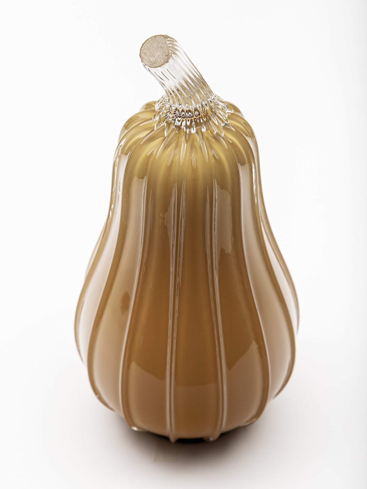 Wheat Glass Pumpkin w/Tealight