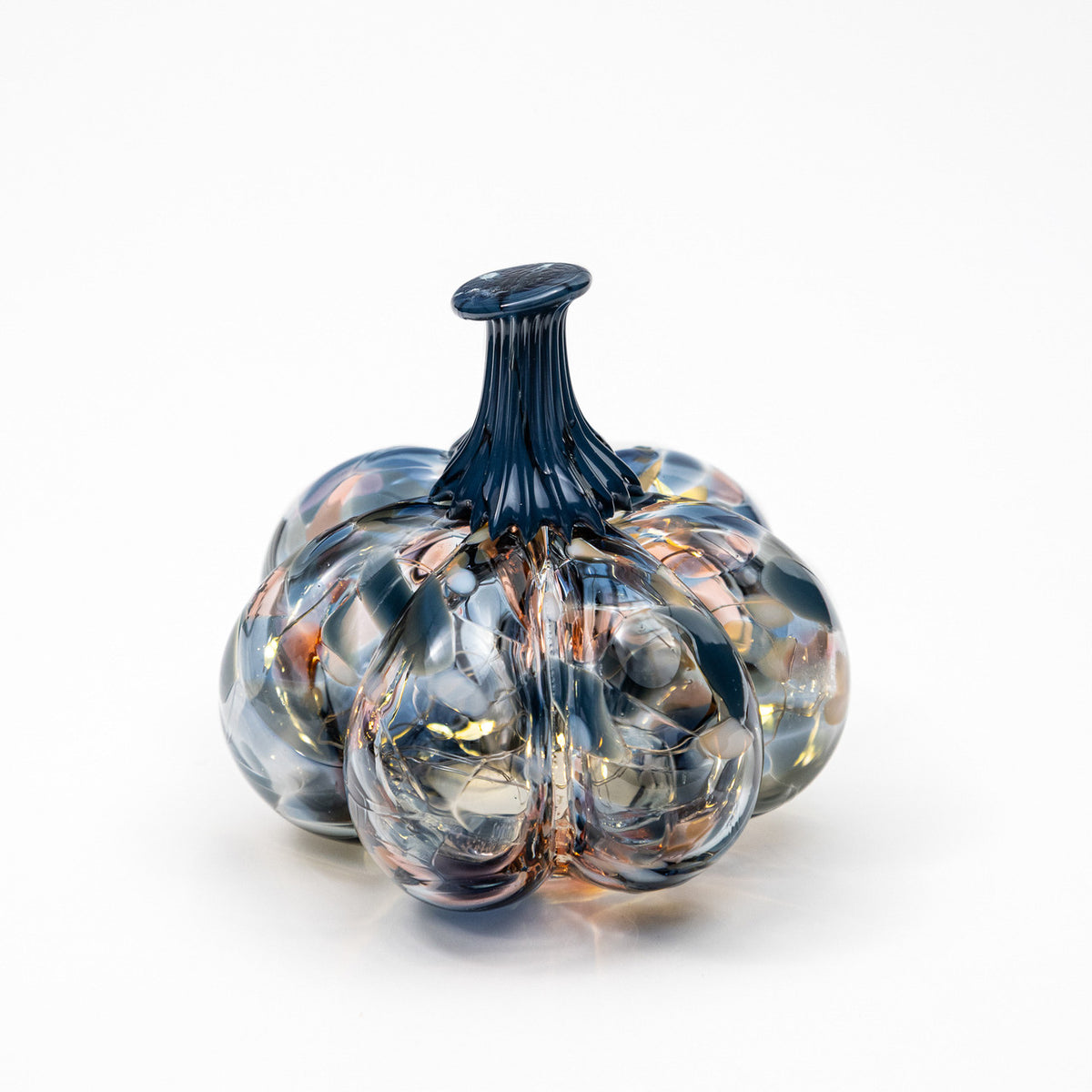 Champagne &amp; Moonlight  | Mini Organic | Handblown Glass Pumpkin