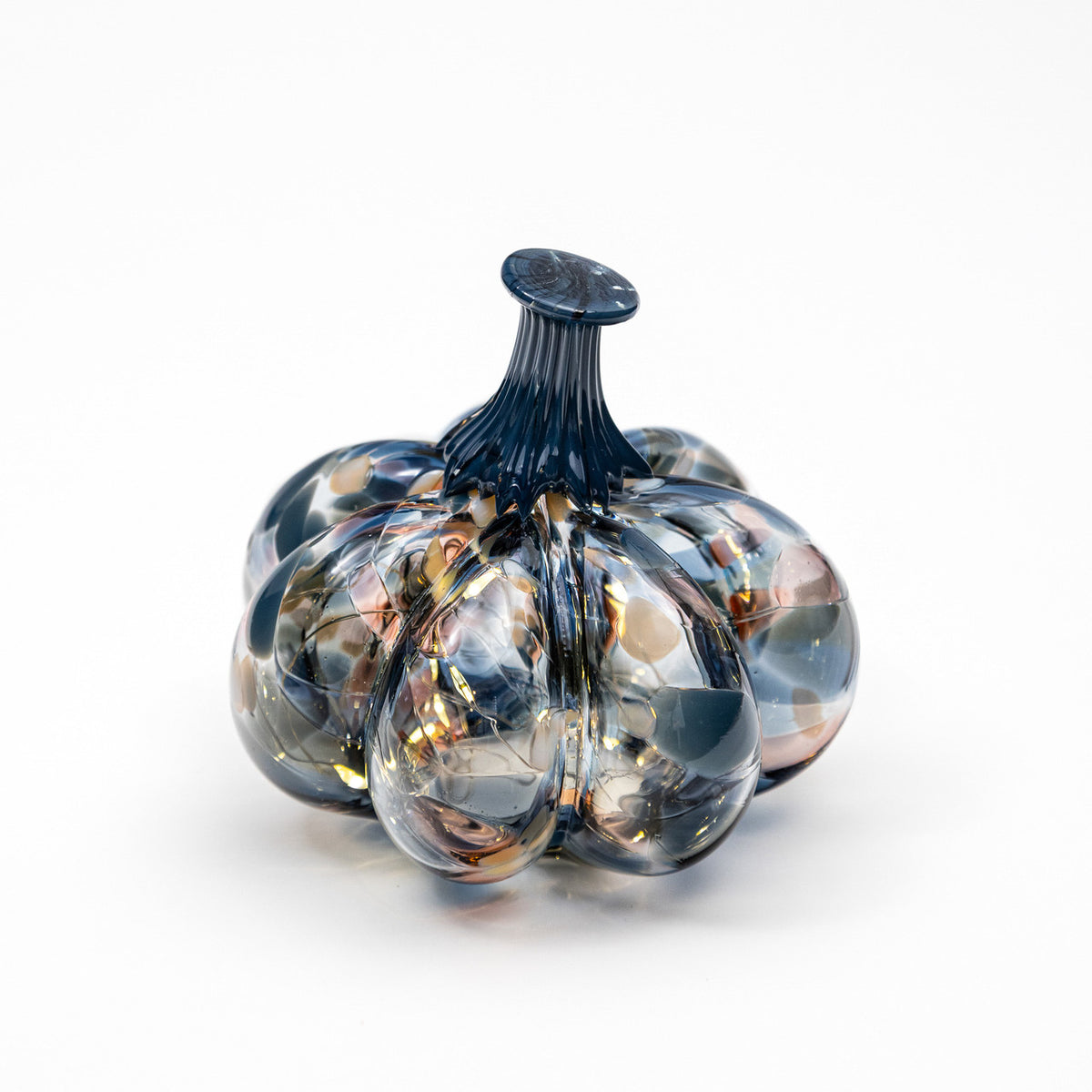 Champagne &amp; Moonlight  | Mini Organic | Handblown Glass Pumpkin