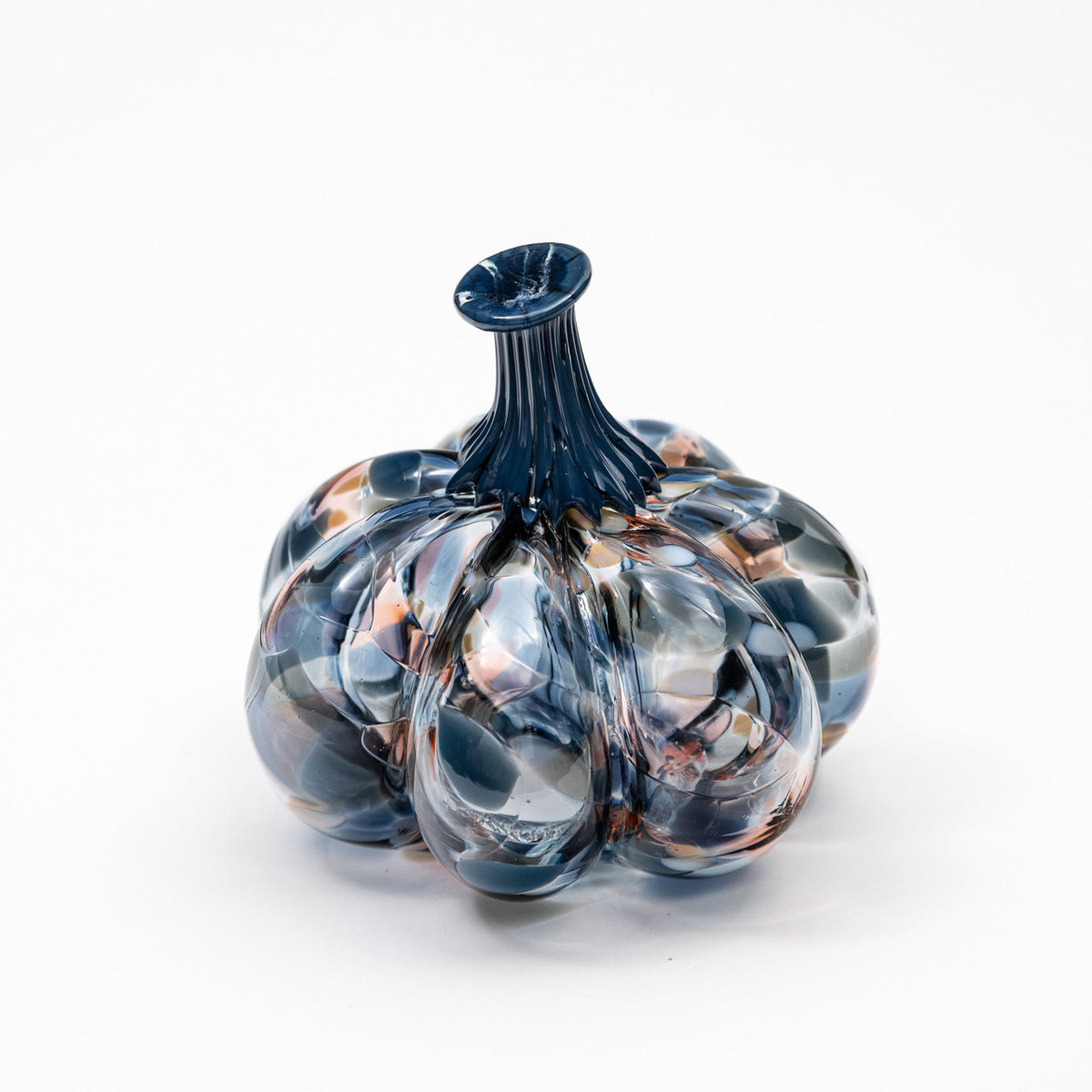Champagne &amp; Moonlight  | Mini Organic | Handblown Glass Pumpkin