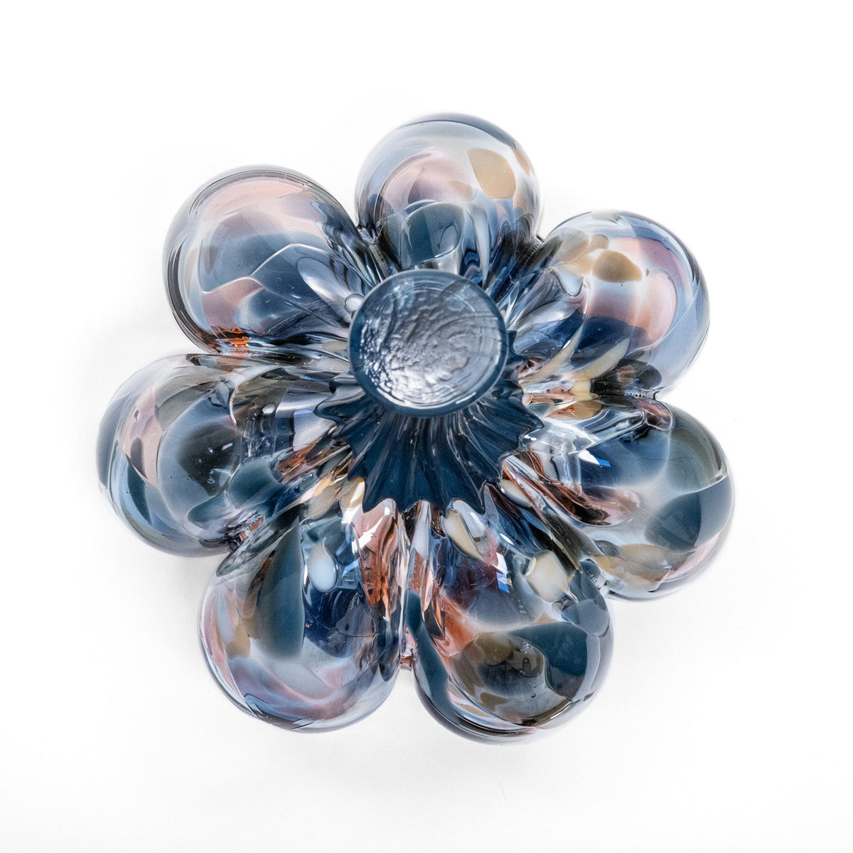 Champagne &amp; Moonlight  | Mini Organic | Handblown Glass Pumpkin