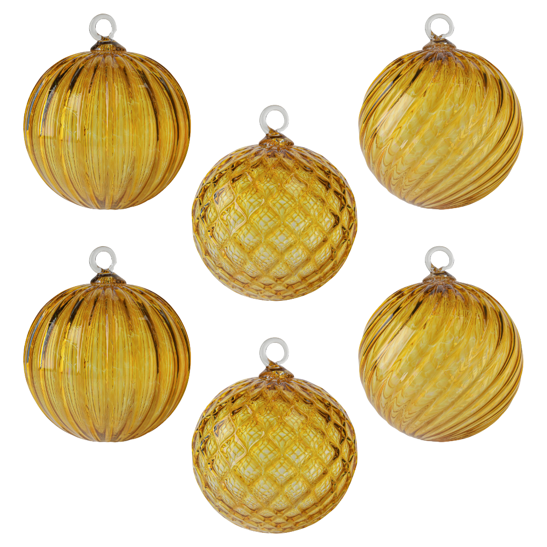 November Birthstone Handblown Glass Ornament