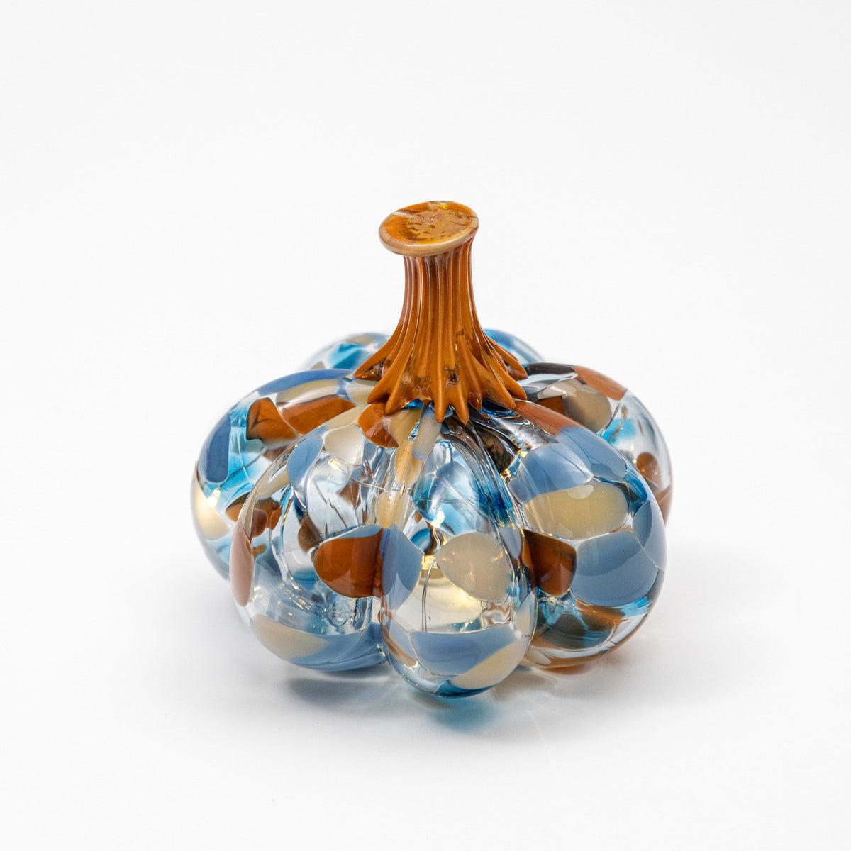 Lake, Fire &amp; Soot | Mini Organic | Handblown Glass Pumpkin