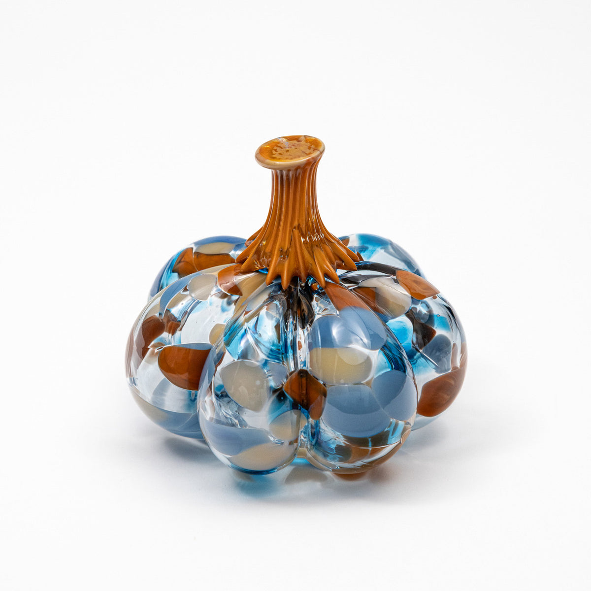 Lake, Fire &amp; Soot | Mini Organic | Handblown Glass Pumpkin