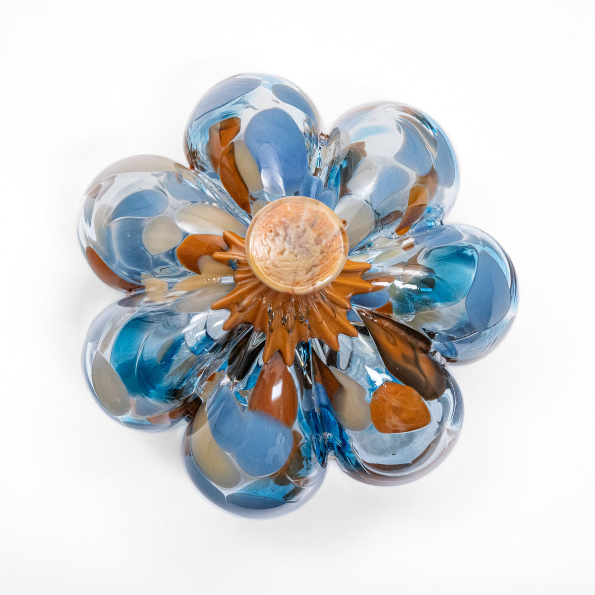 Lake, Fire &amp; Soot | Mini Organic | Handblown Glass Pumpkin