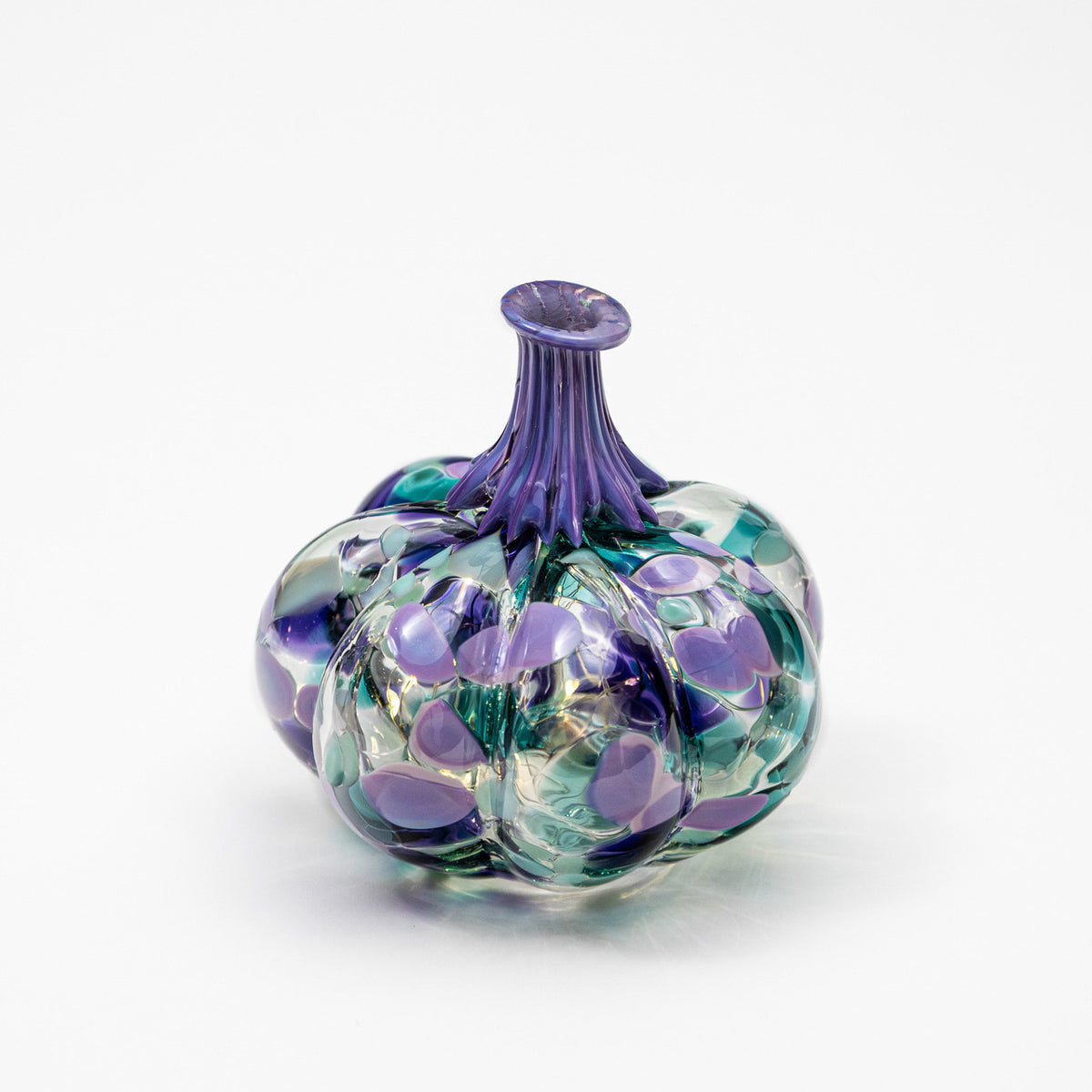 Wisteria &amp; Rain | Mini Organic | Handblown Glass Pumpkin