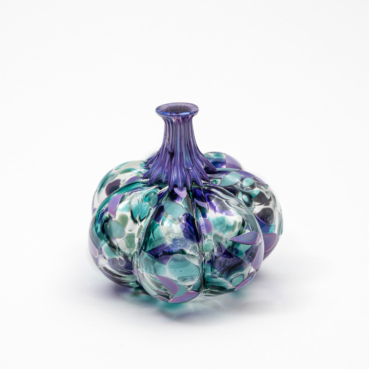 Wisteria &amp; Rain | Mini Organic | Handblown Glass Pumpkin