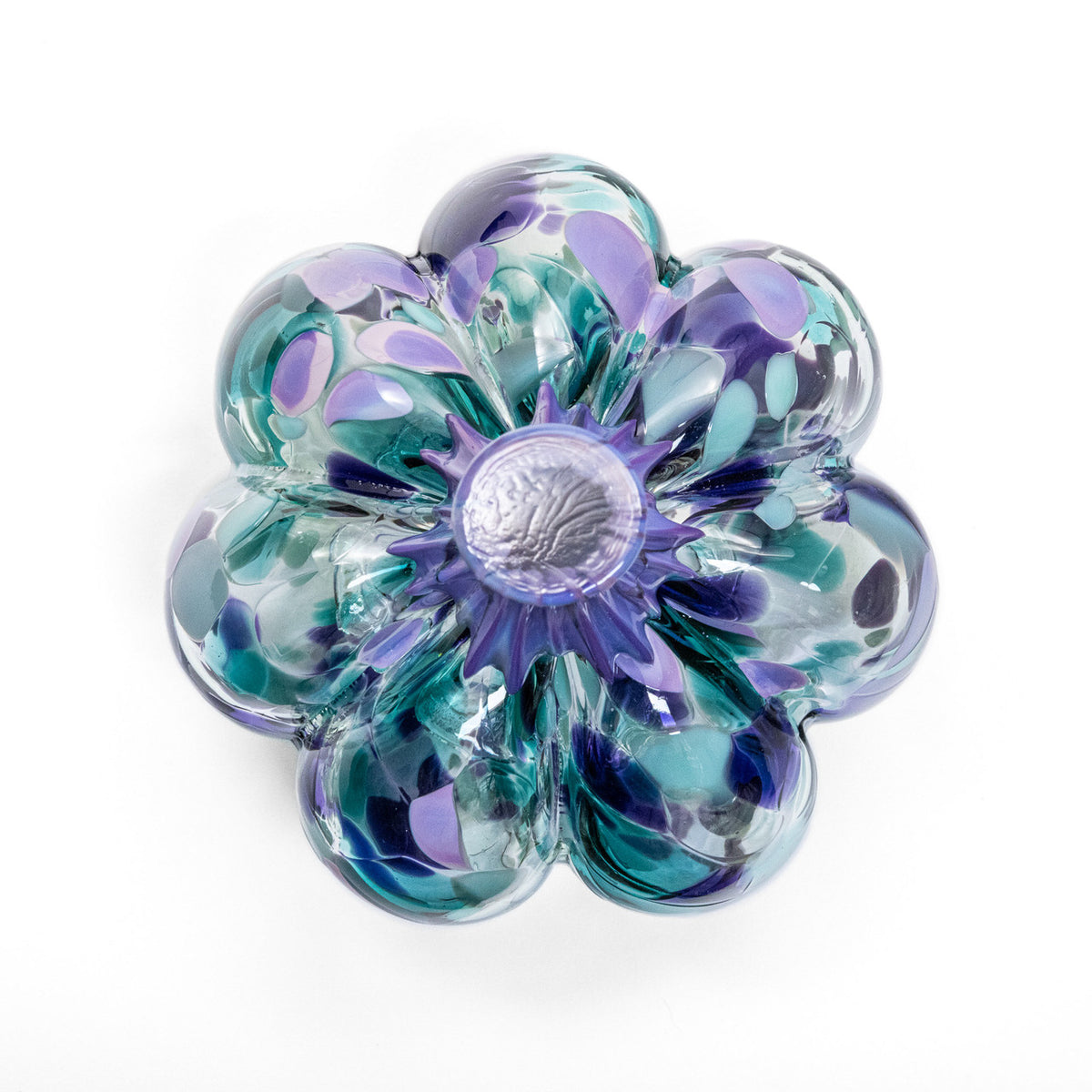 Wisteria &amp; Rain | Mini Organic | Handblown Glass Pumpkin