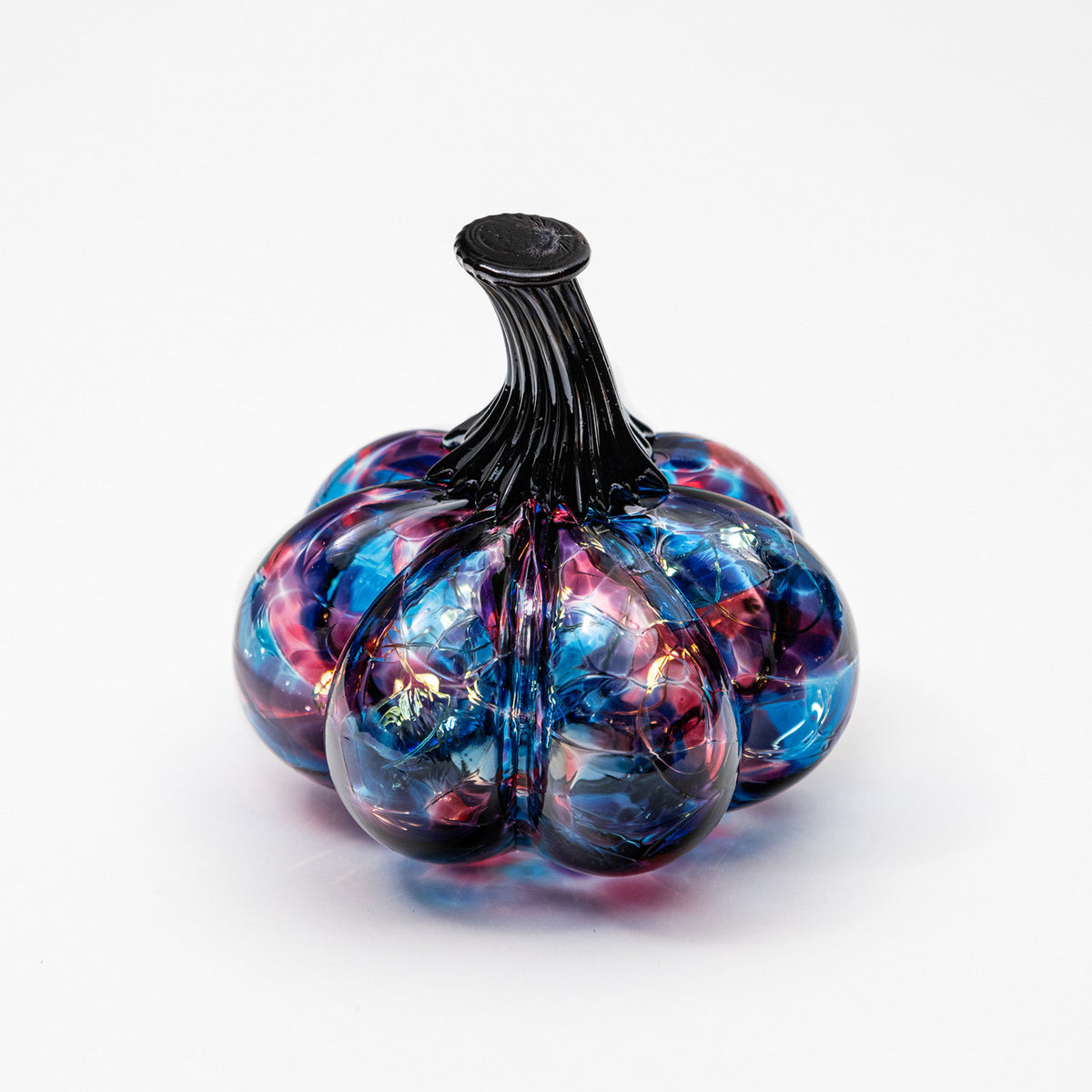 Cosmic Berry  | Mini Organic | Handblown Glass Pumpkin