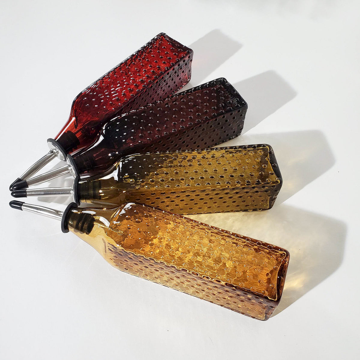 Bordeaux Hobnail Handblown Bottle