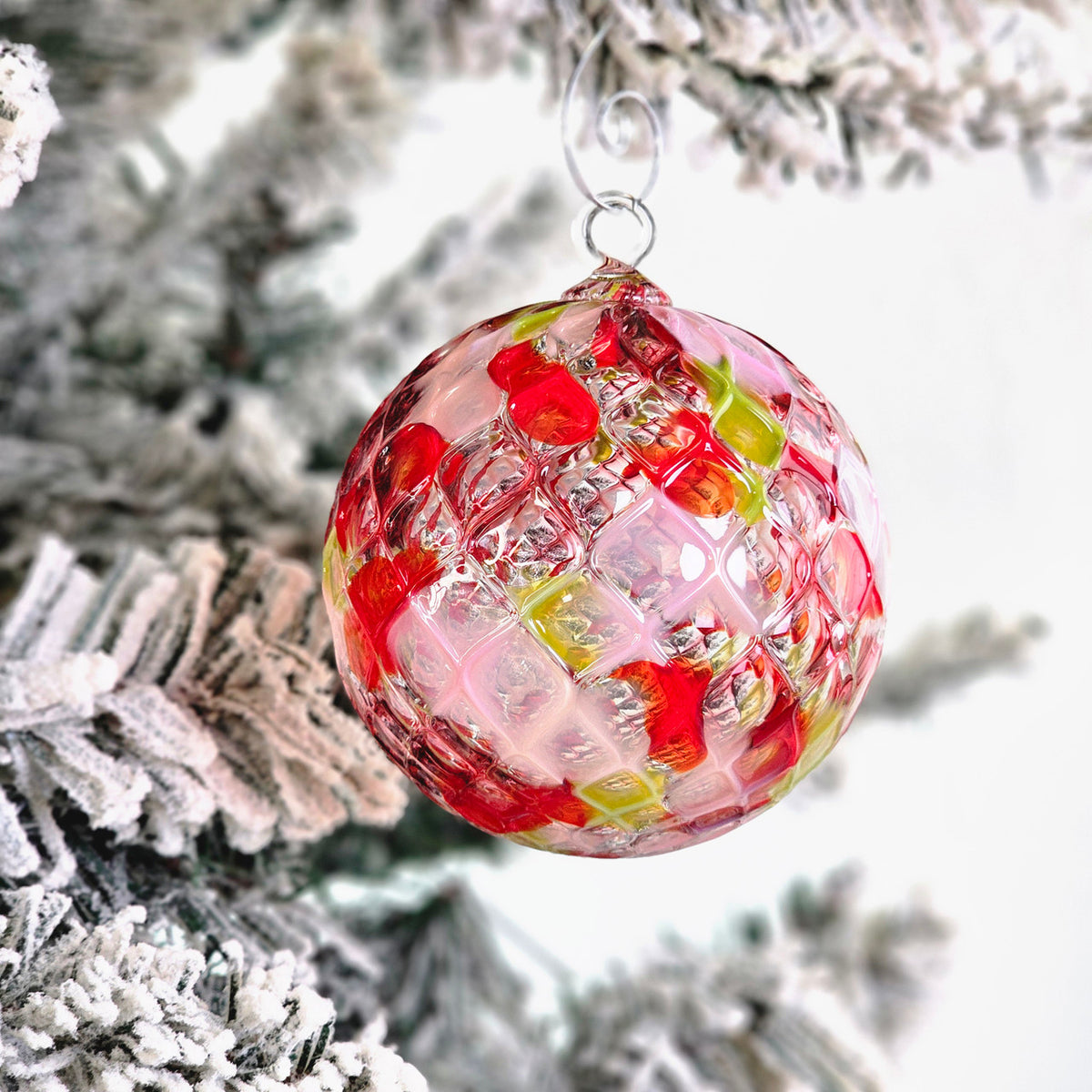 Jolly Handblown Glass Ornament
