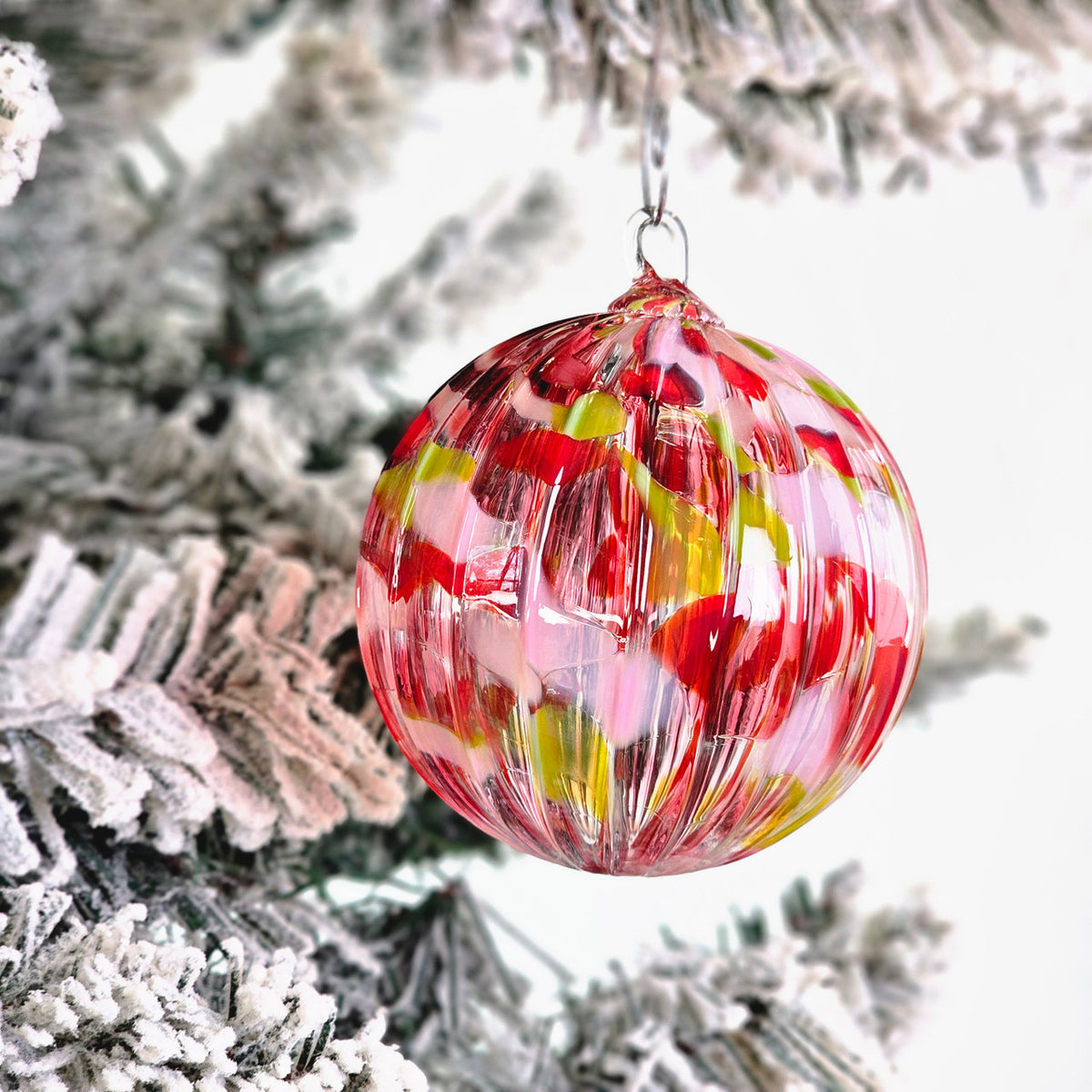 Jolly Handblown Glass Ornament