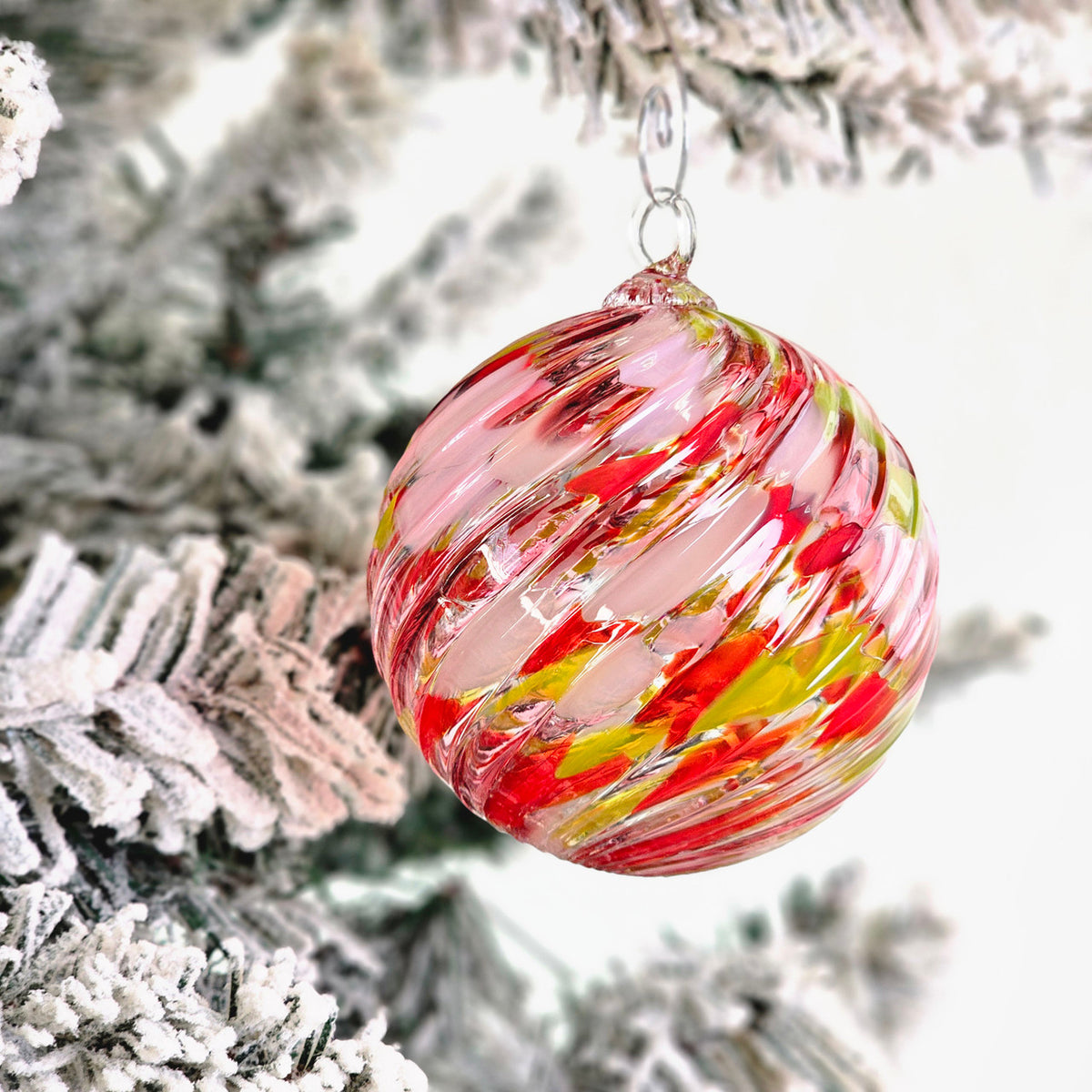 Jolly Handblown Glass Ornament