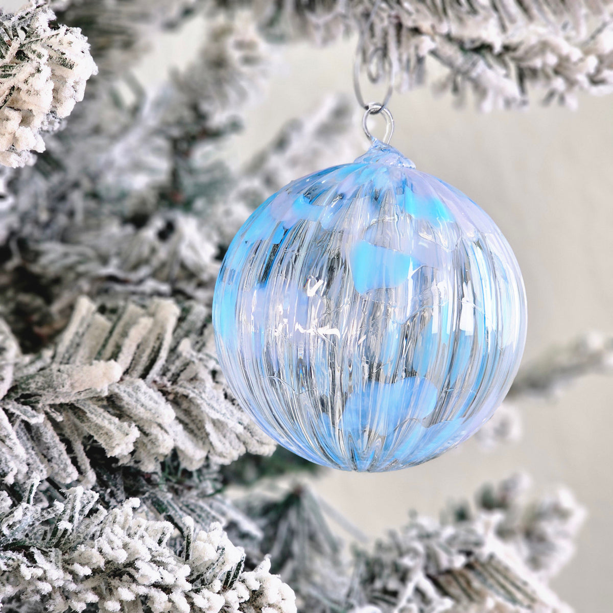 The First Snow Handblown Glass Ornament
