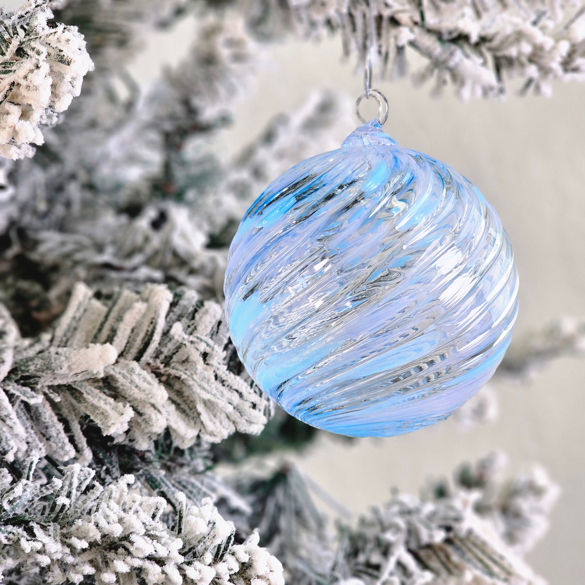 The First Snow Handblown Glass Ornament