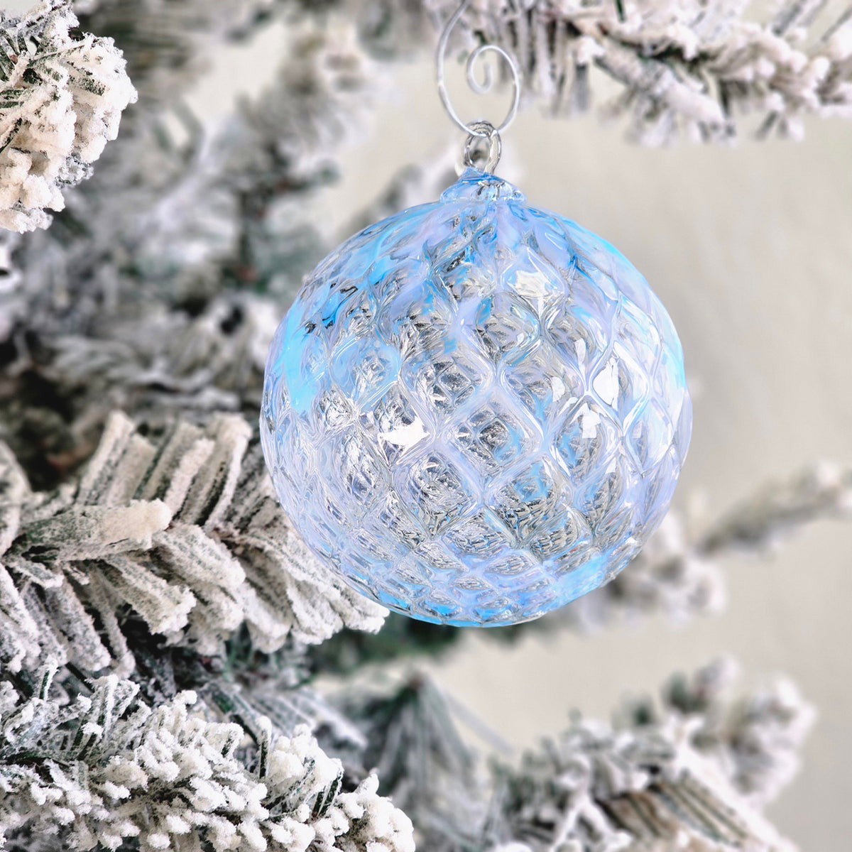 The First Snow Handblown Glass Ornament