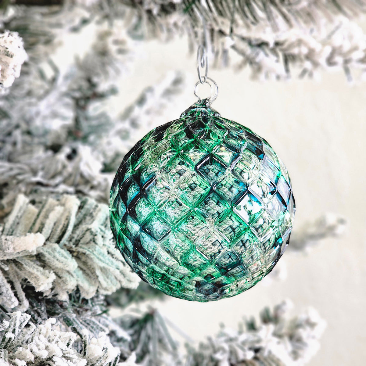 Noble Fir Handblown Glass Ornament