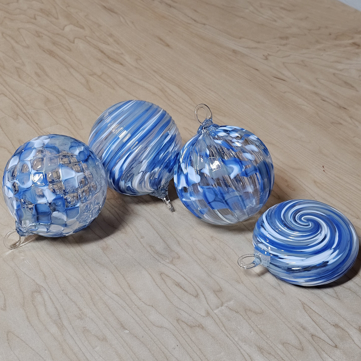 Detroit Lions Handblown Glass Ornament