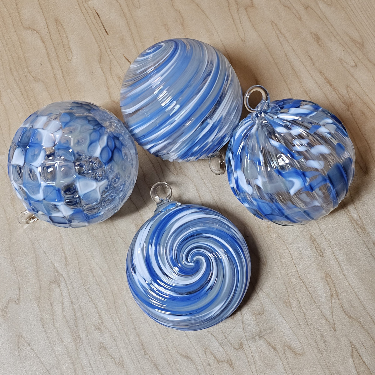 Detroit Lions Handblown Glass Ornament