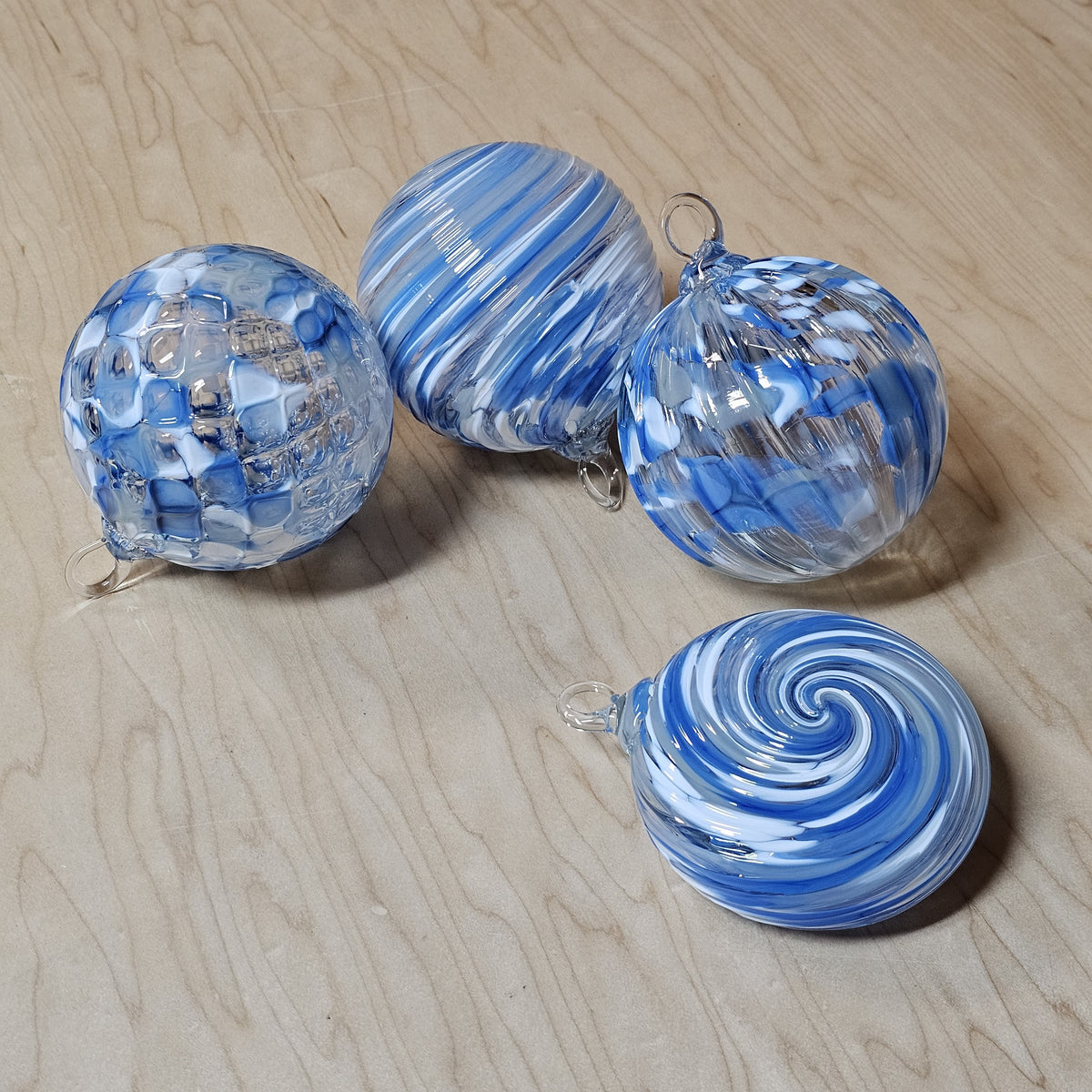 Detroit Lions Handblown Glass Ornament