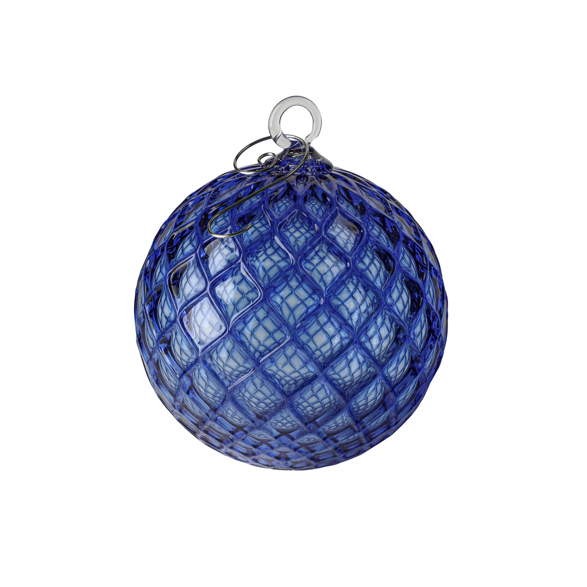 Diamond Cut Birthstone Handblown Glass Ornaments