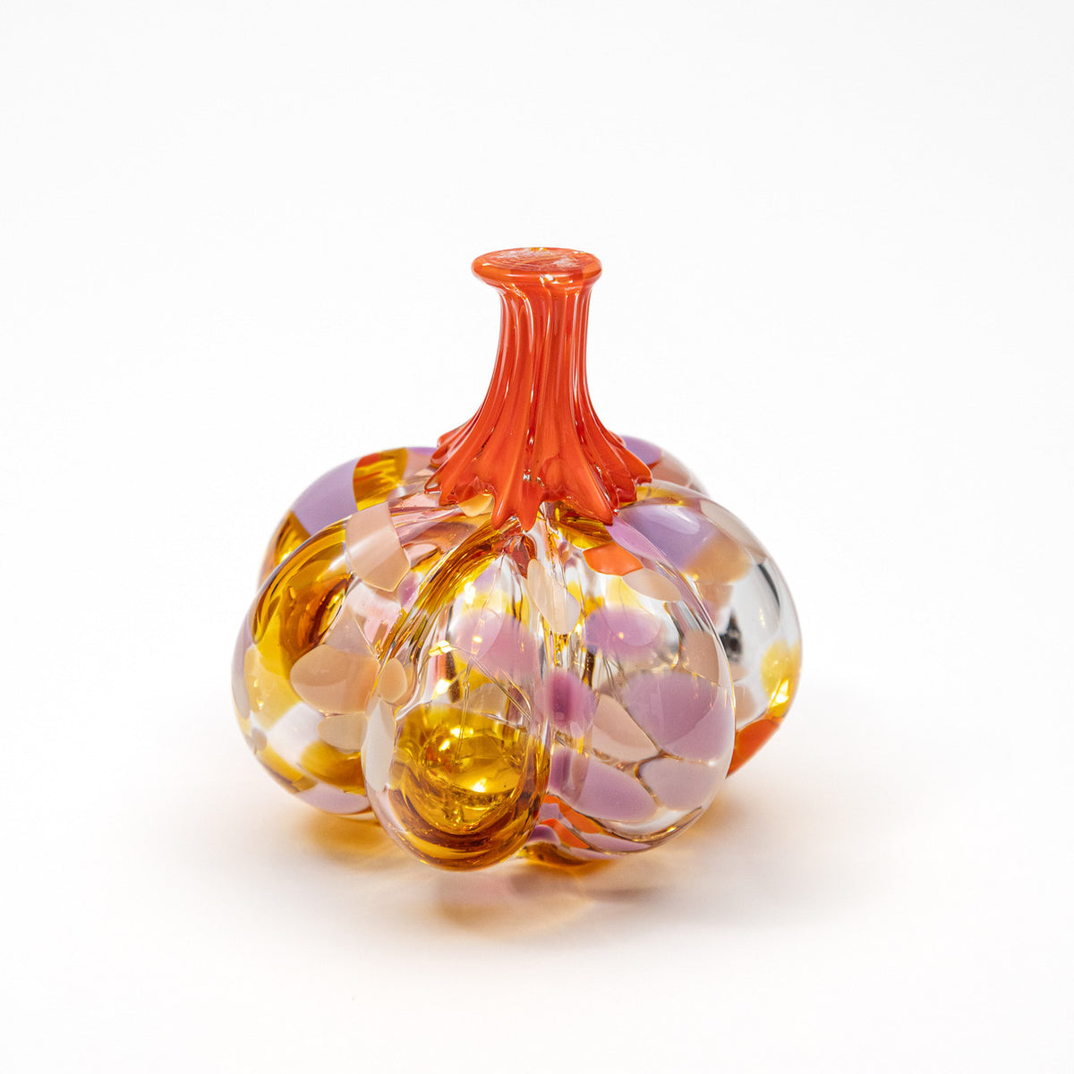 Garden Party | Mini Organic | Handblown Glass Pumpkin