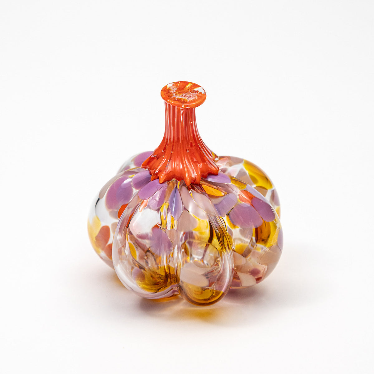 Garden Party | Mini Organic | Handblown Glass Pumpkin