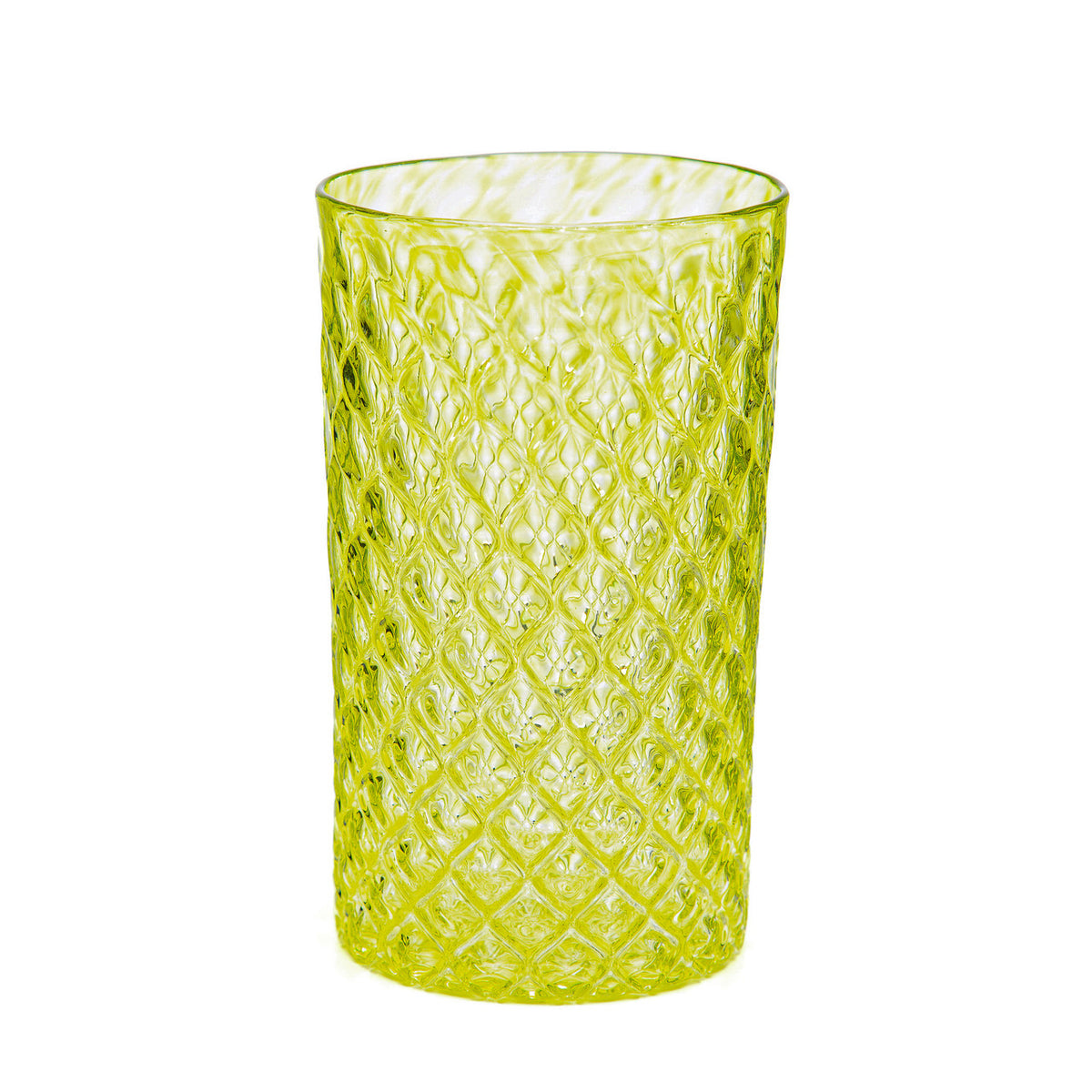 Lime Mandala Glass